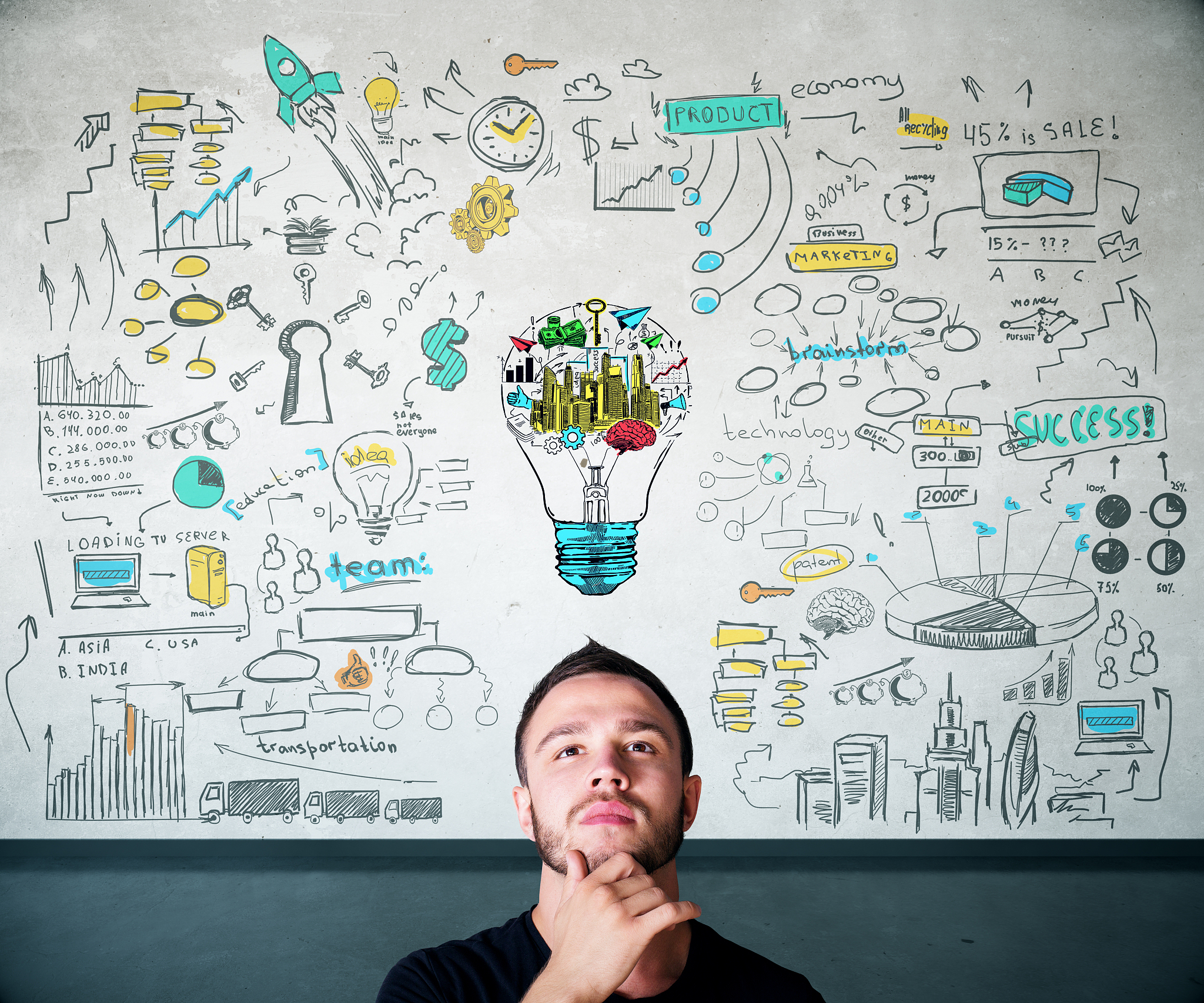 头脑风暴头脑风暴是一种创造性思维技术旨在通过集中大量的想法和概念来产生新的解决方案、创新和想法。它通常是团队合作的过程每个人都被鼓励自由地表达他们的想法而不受批判或限制。在头脑风暴会议上参与者可以自由地开展讨论、分享、批评和完善想法并将他们的想法组合成一个全面的解决方案。这种方法被广泛应用于商业、教育、科学和其他领域以帮助培养创新思维和推动创新。推动头脑风暴的方法包括：1 确定问题或挑战：在开始头