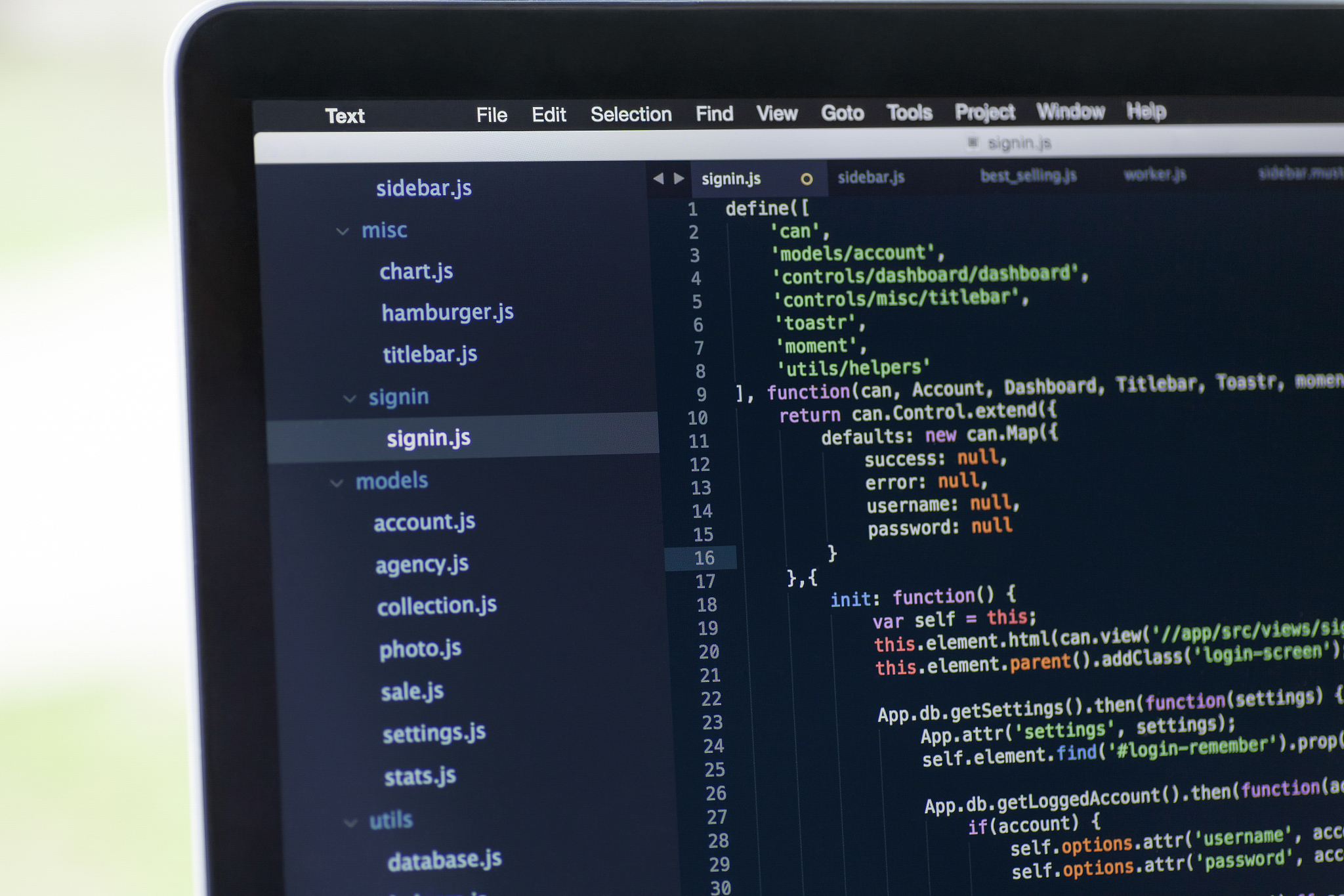 software project using javascript