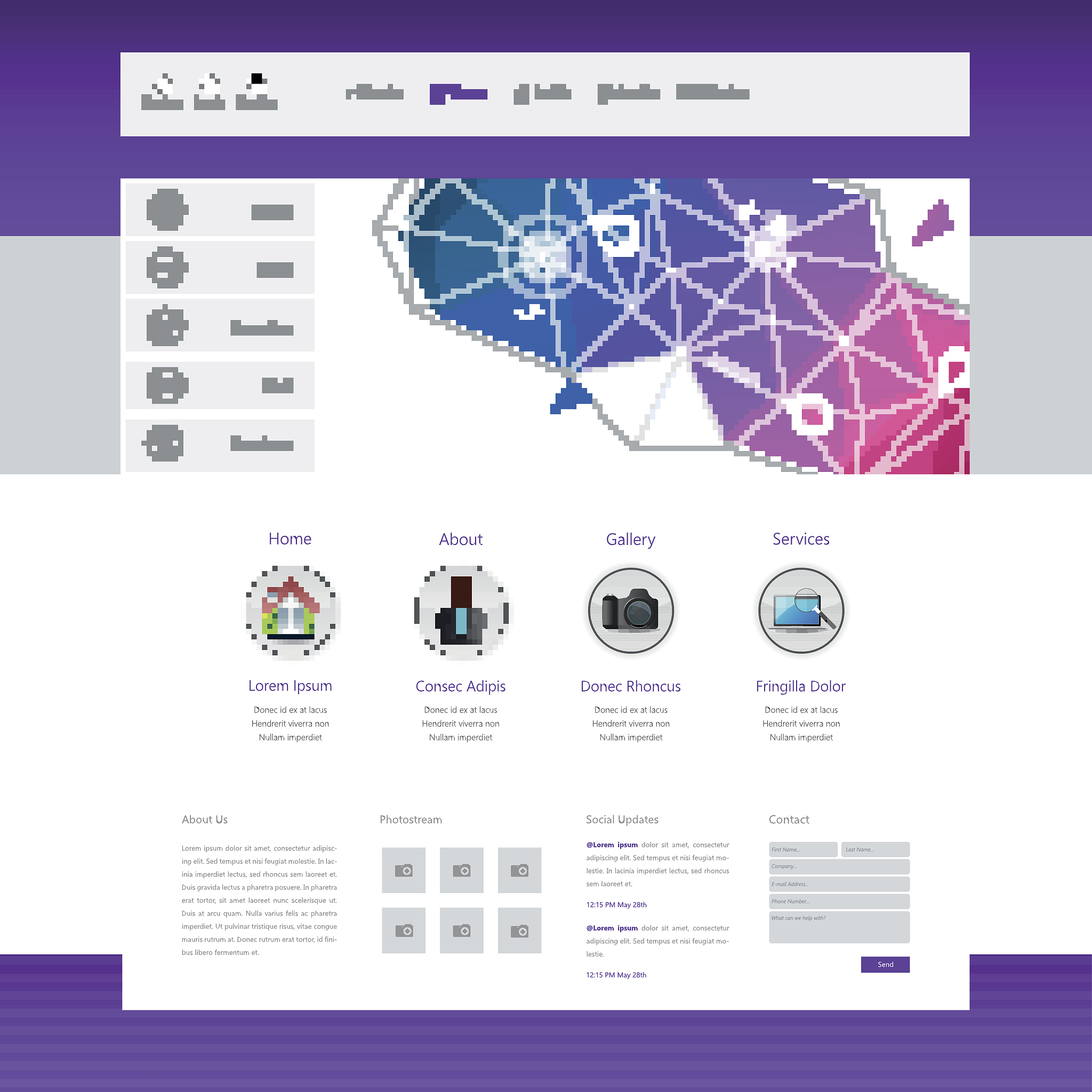 business website template design