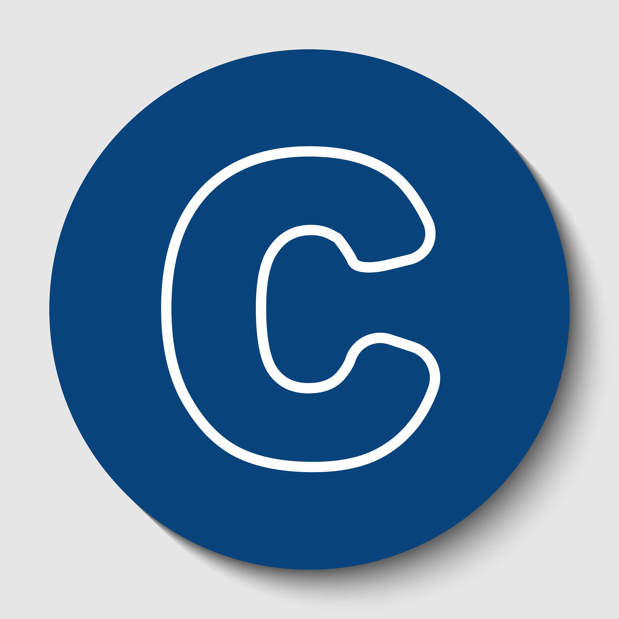 letter c sign design template element
