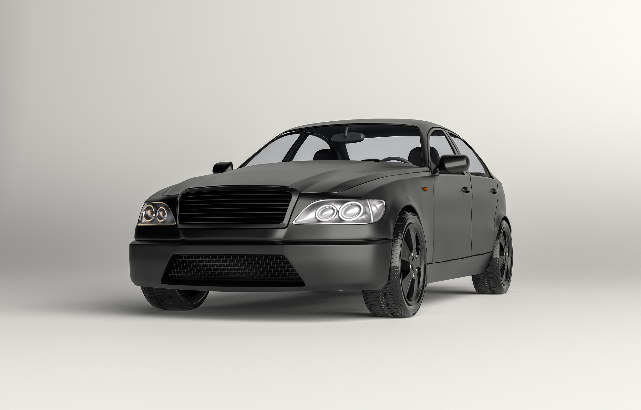 3d illustration of a luxury sports car
