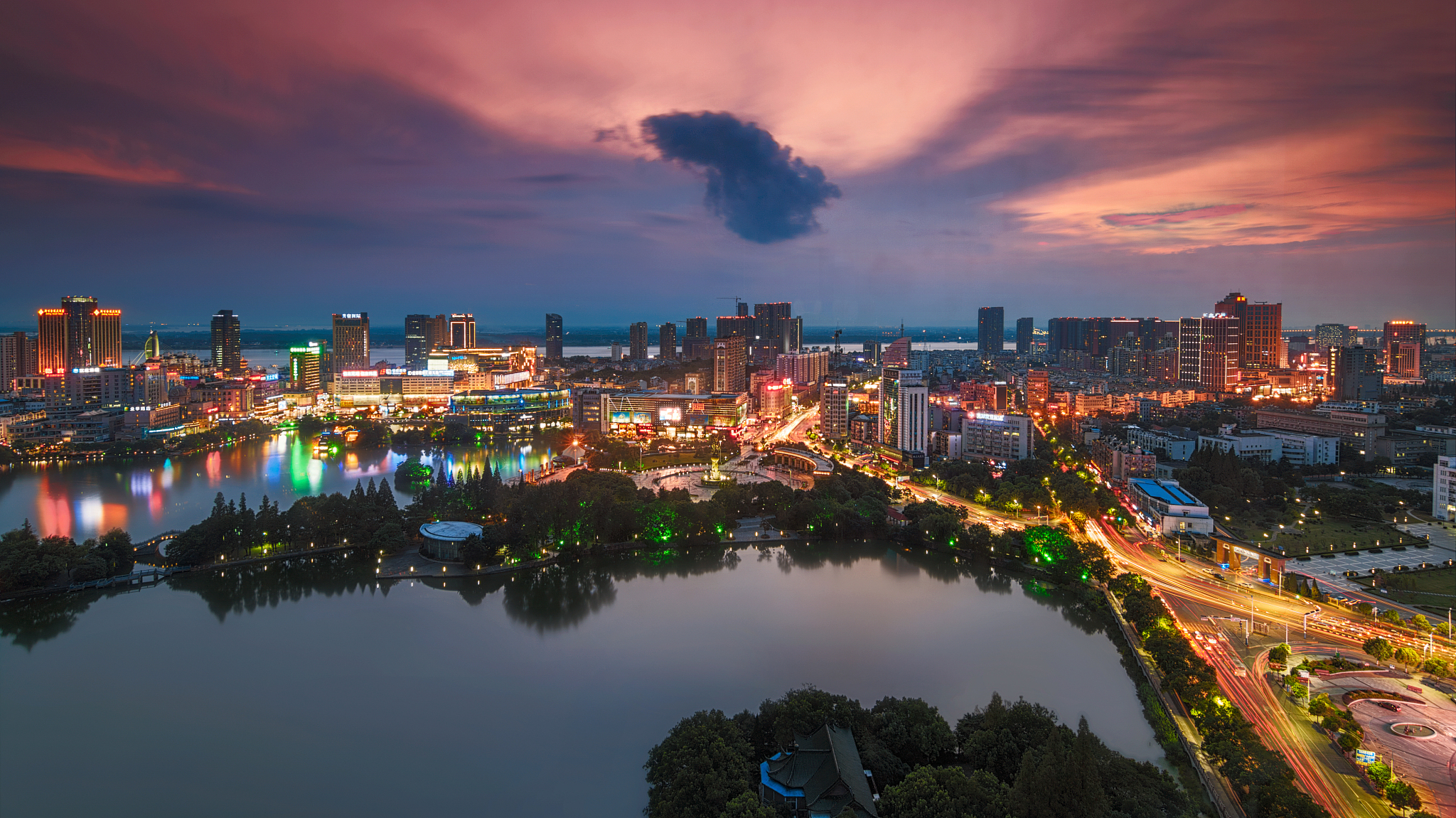 芜湖镜湖夜景