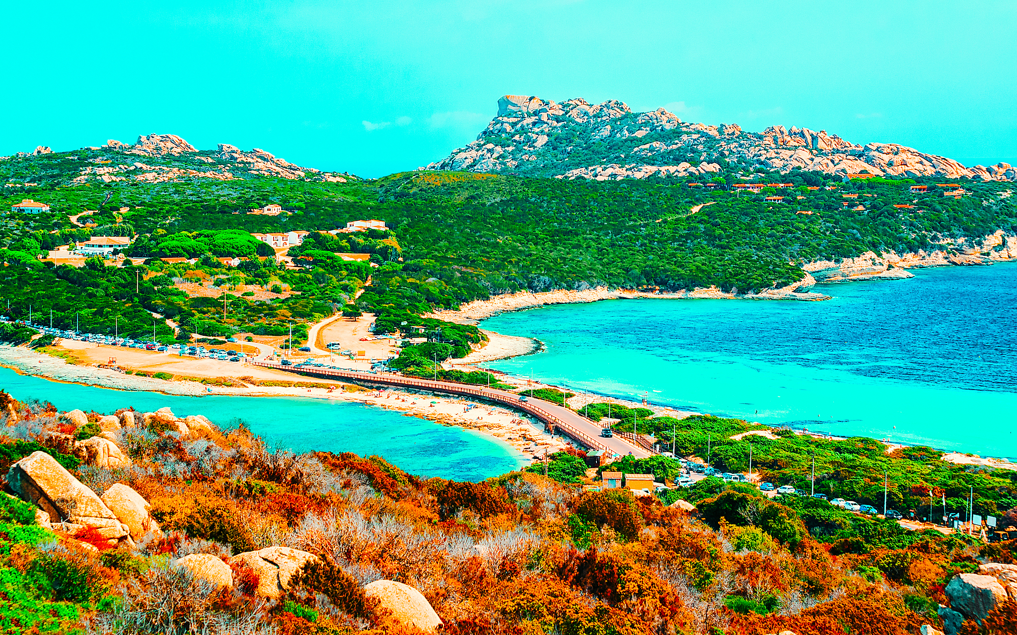 beach in capo testa santa teresa gallura sardinia italy reflex