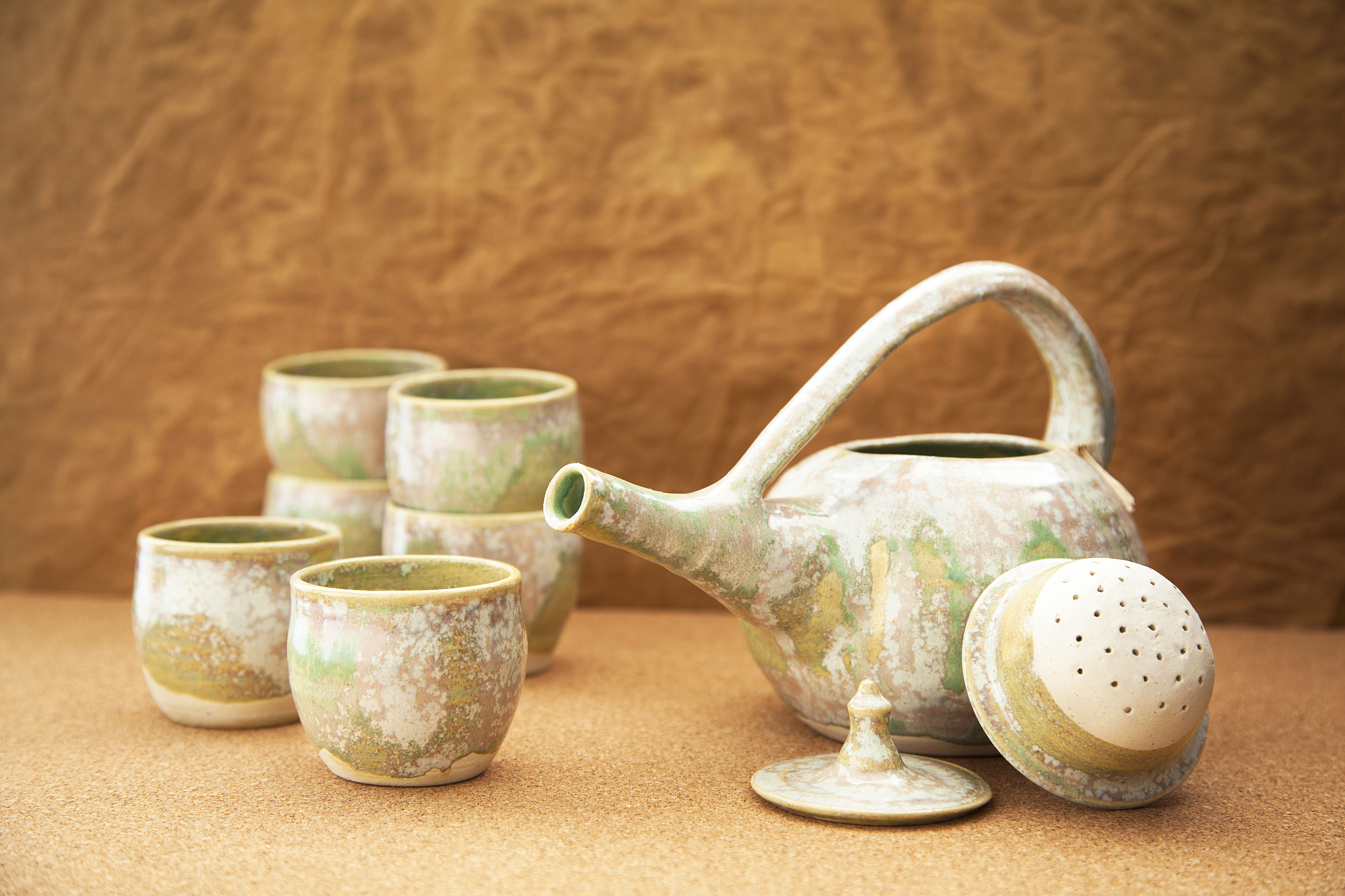 handcrafted tea set