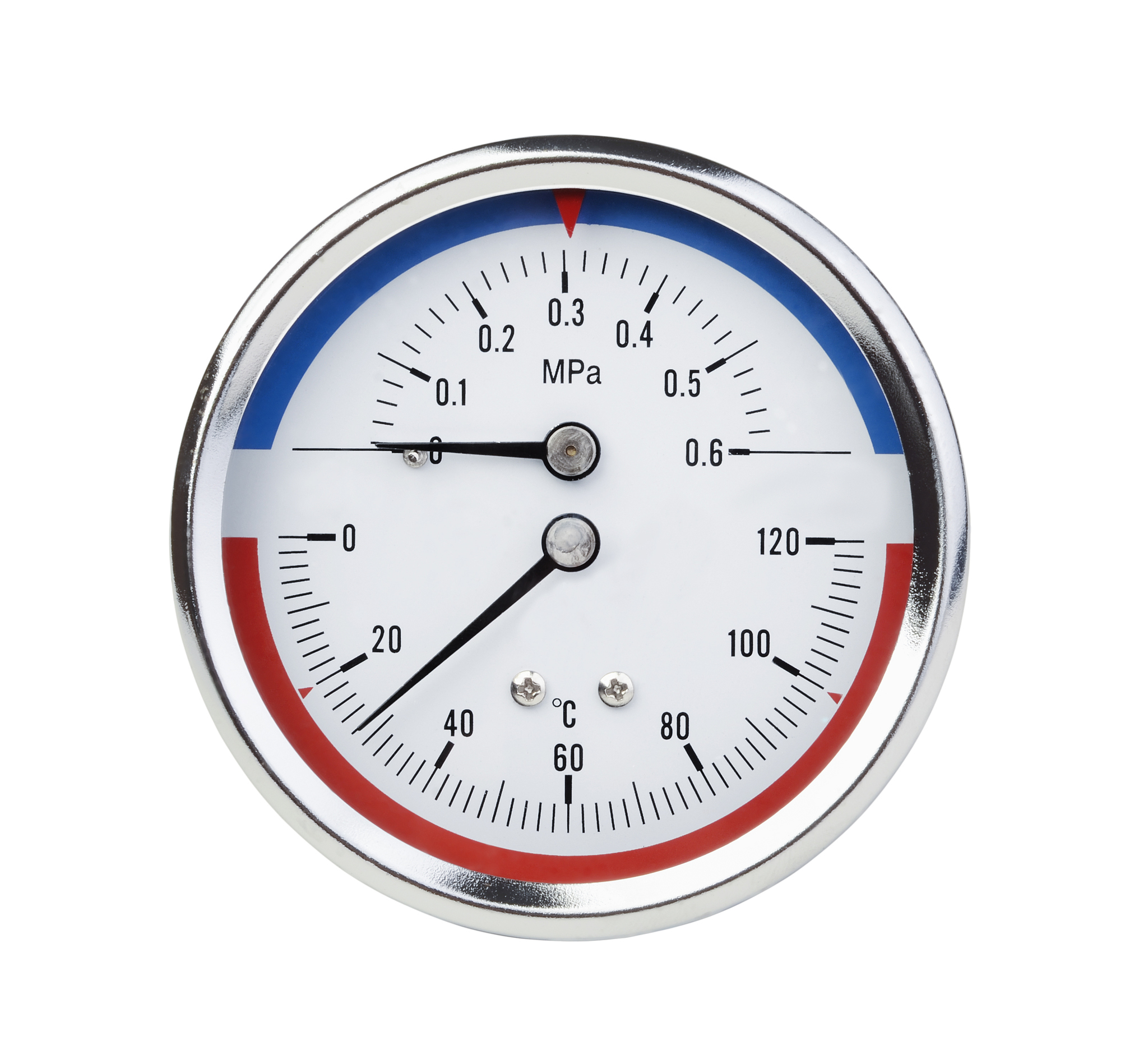 thermomanometer isolated on white