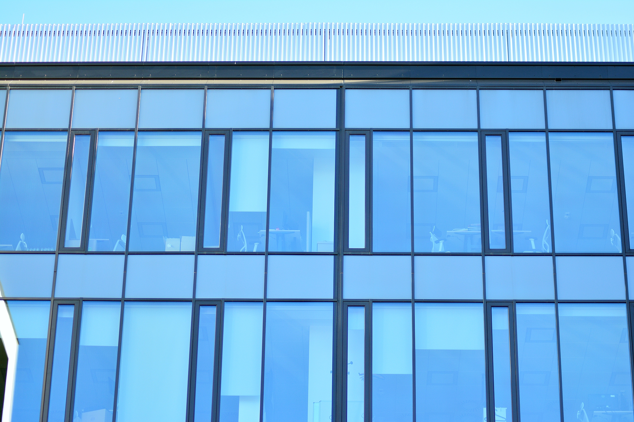 modern architecture, glass and steel. abstract architectural des