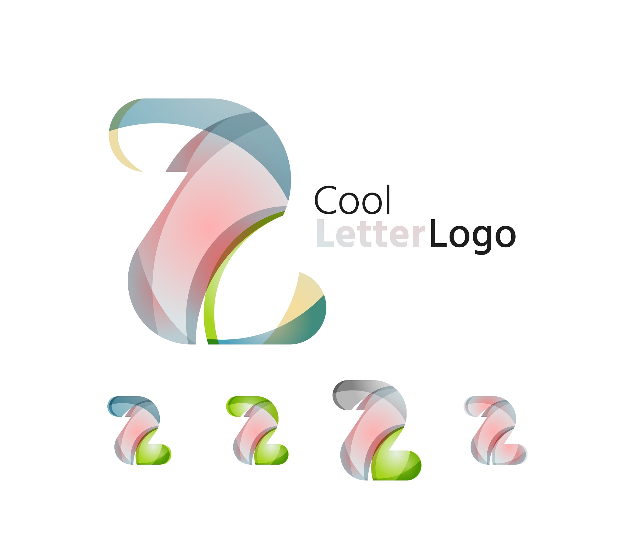 set of abstract z letter company logos business