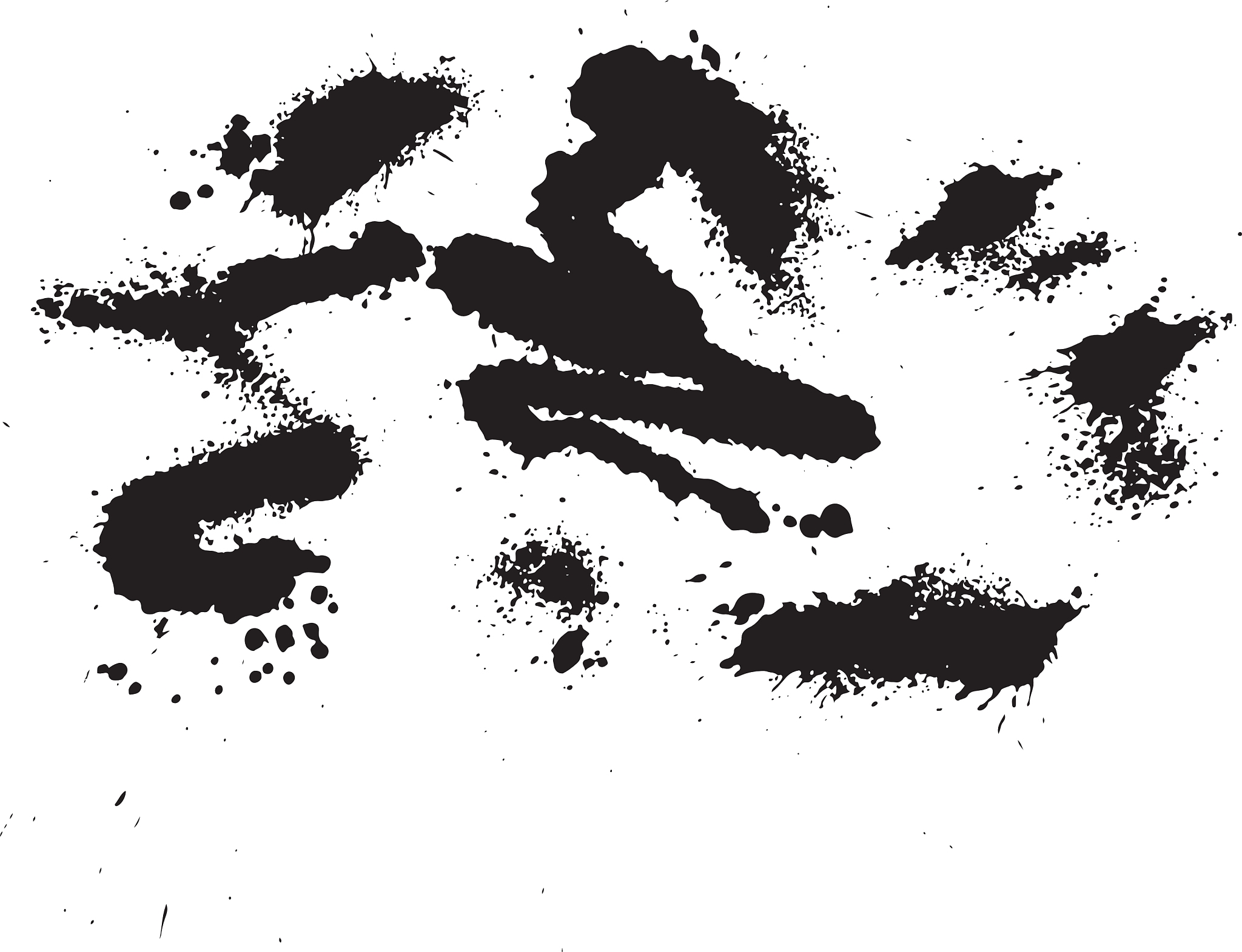 abstract ink drops background black and white