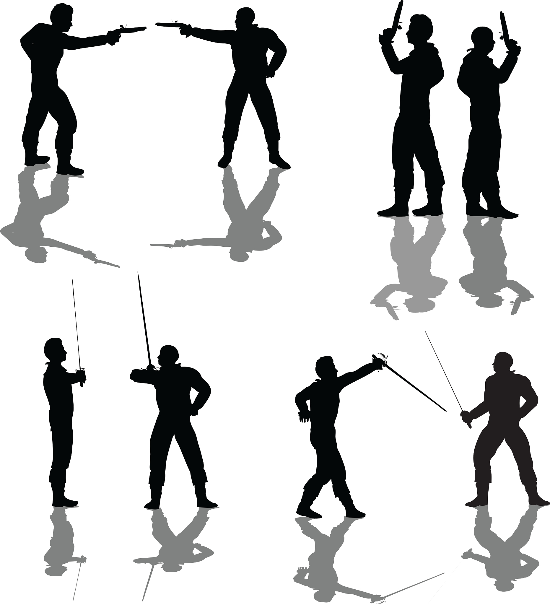 duelist silhouettes