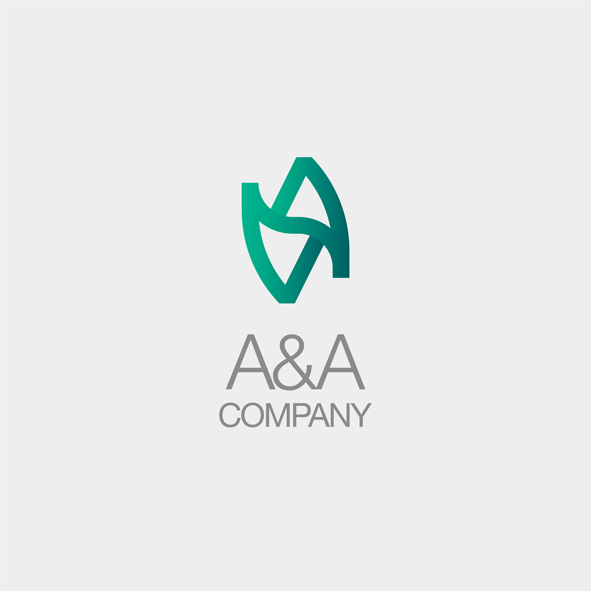 monogram icon with the initials a for companies