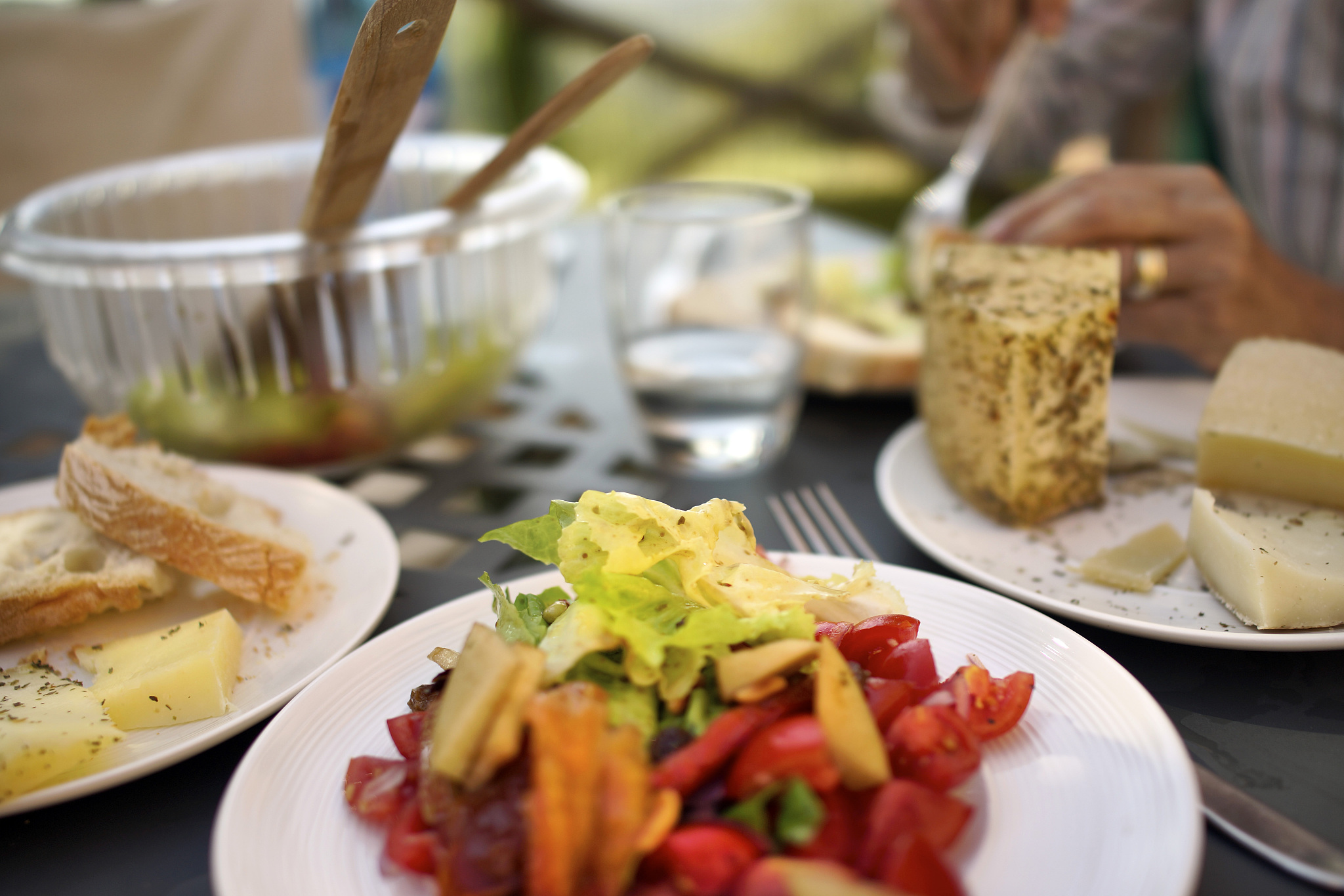 overhead point of view of food and meal