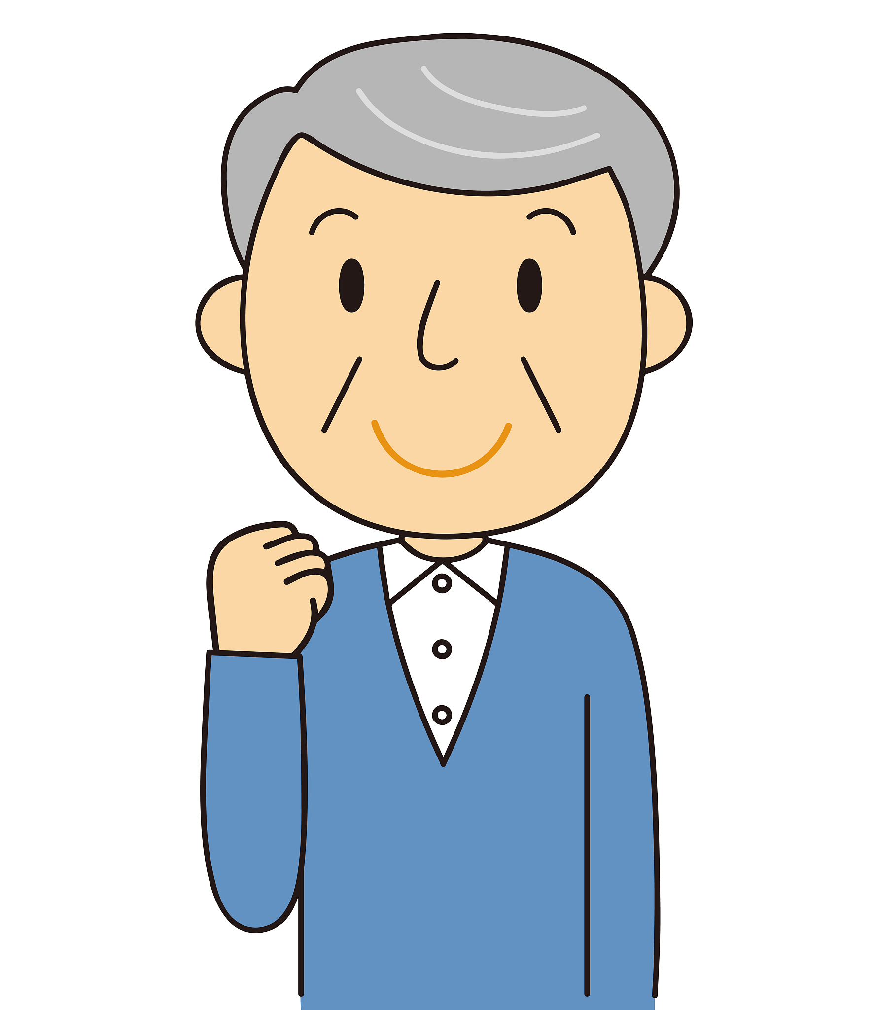 gesture and behavior of senior men