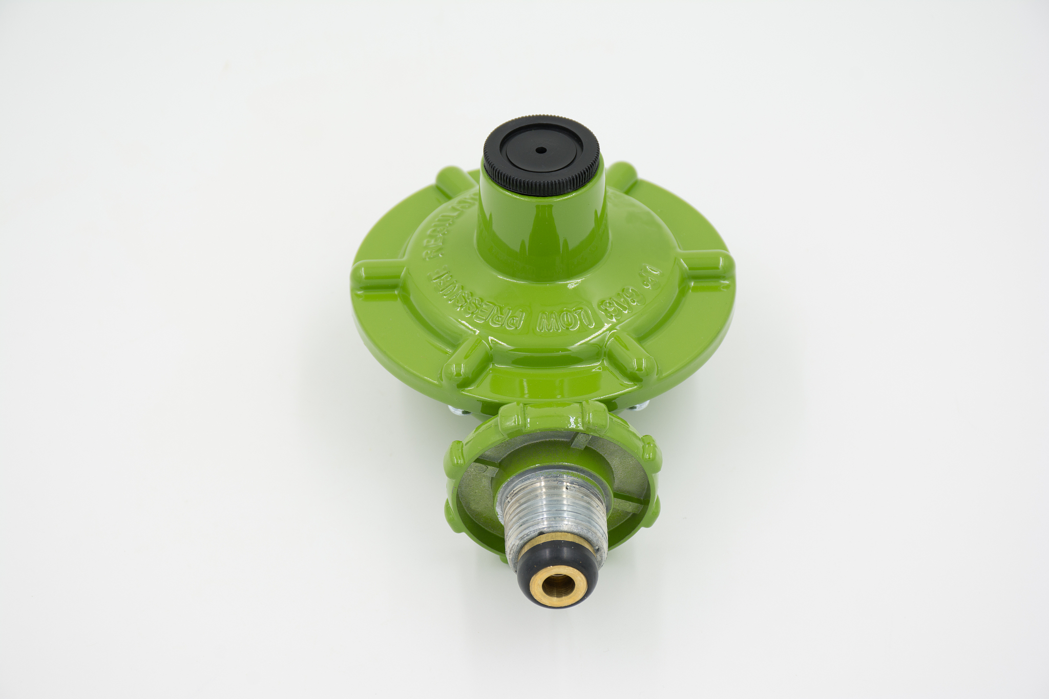 gas valve regulator low pressure isolated on white background