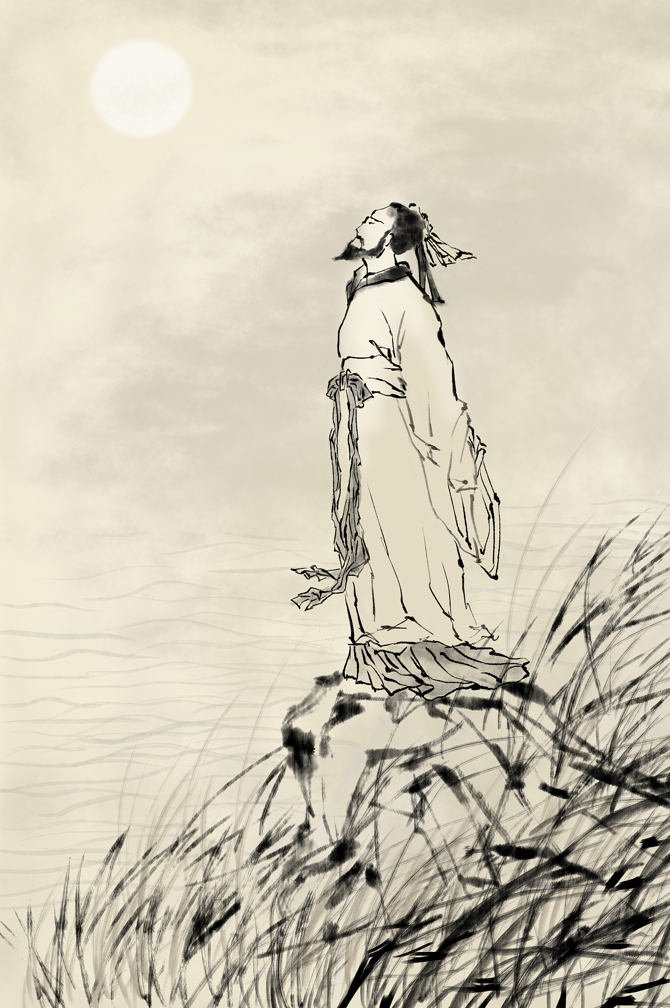 屈原洞中苦读：人生哲理与启示