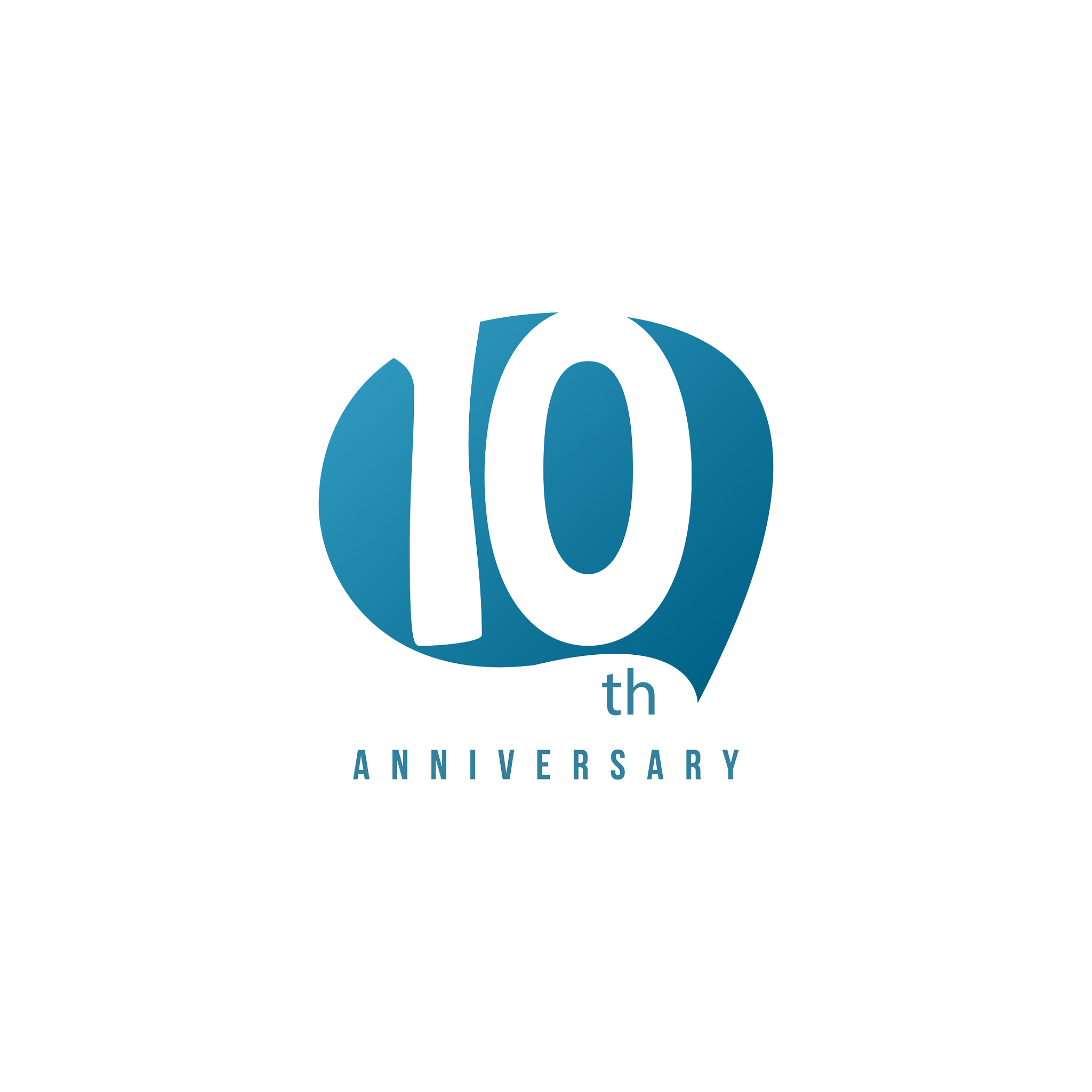 10 year anniversary template design