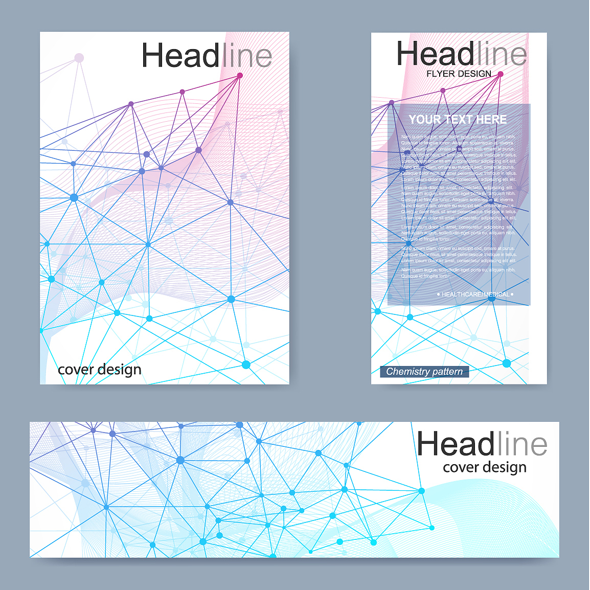 set flyer brochure size a4 templatebanner