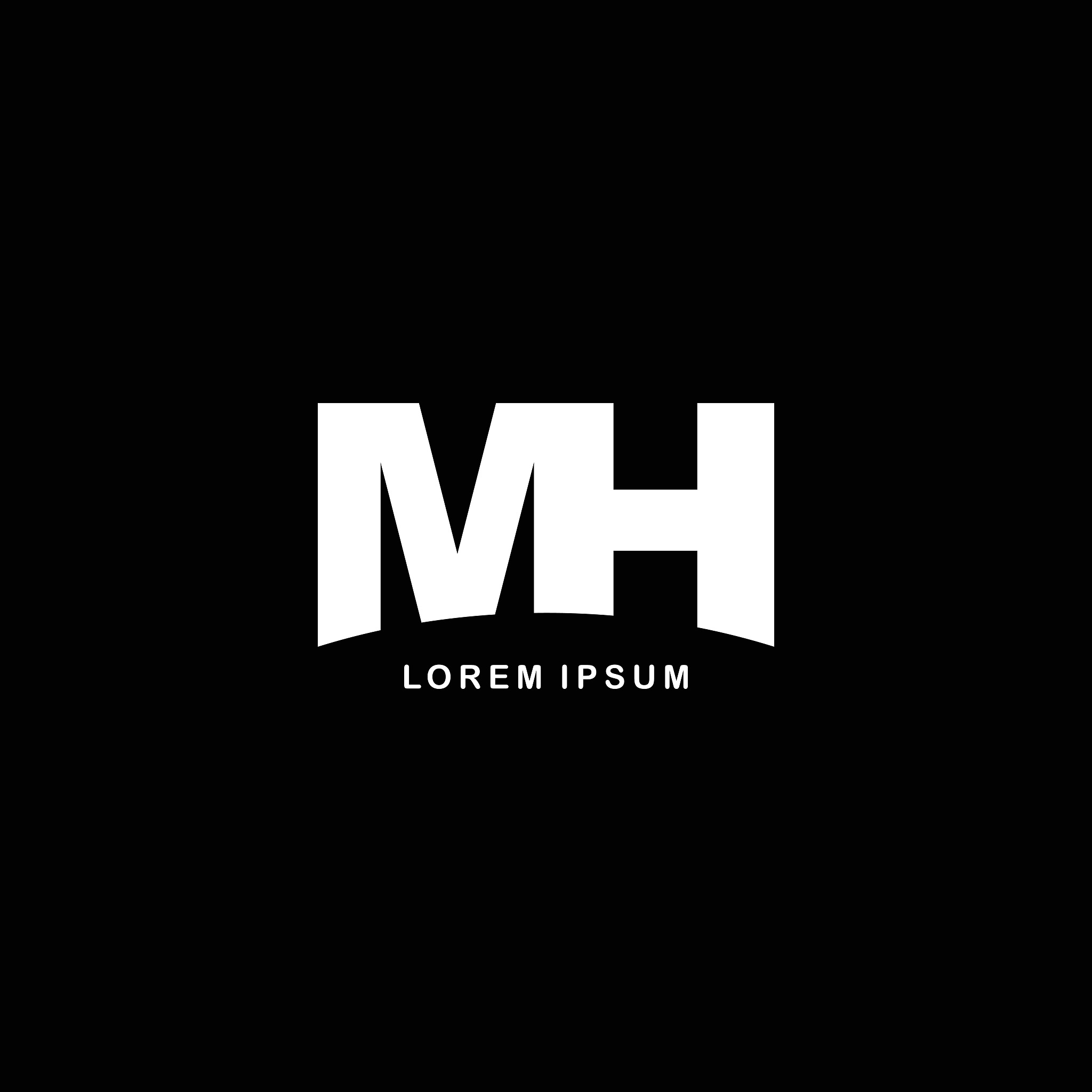 initial letter brand logo template logotype