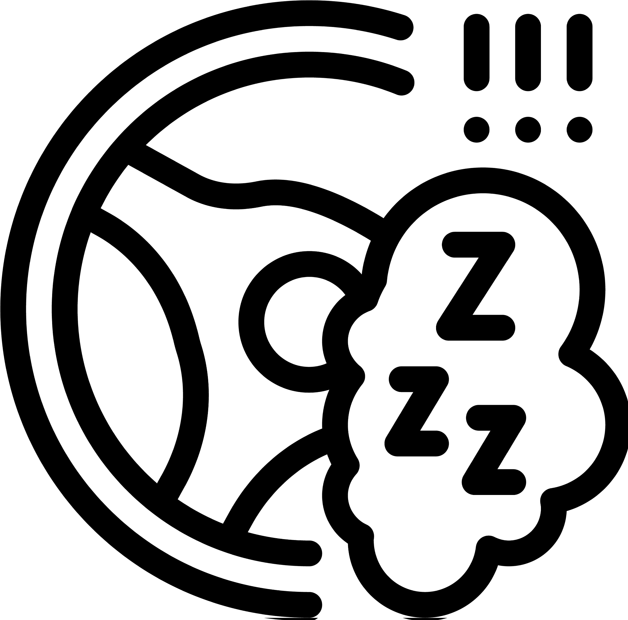 machine warning icon outline
