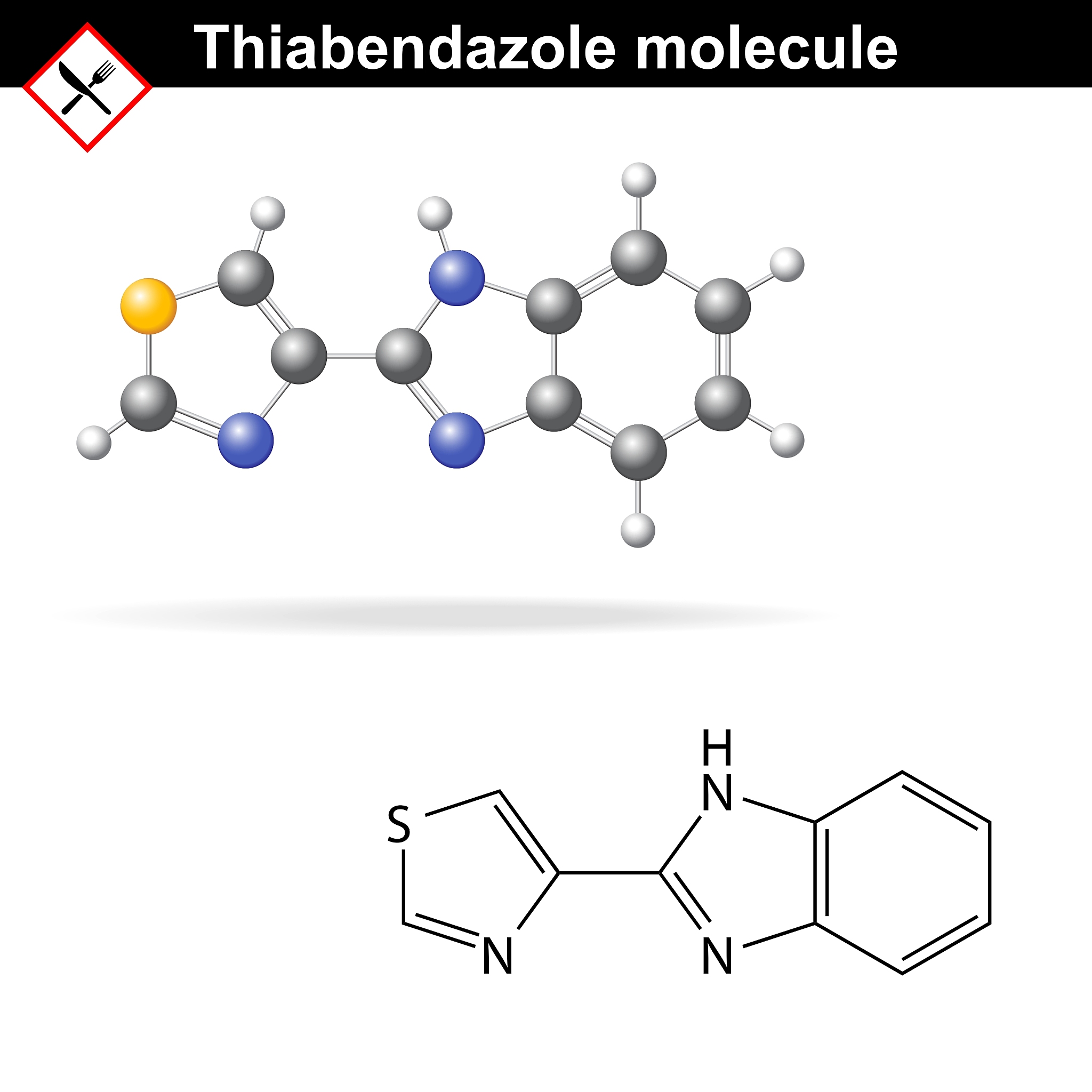 thiabendazole molecule
