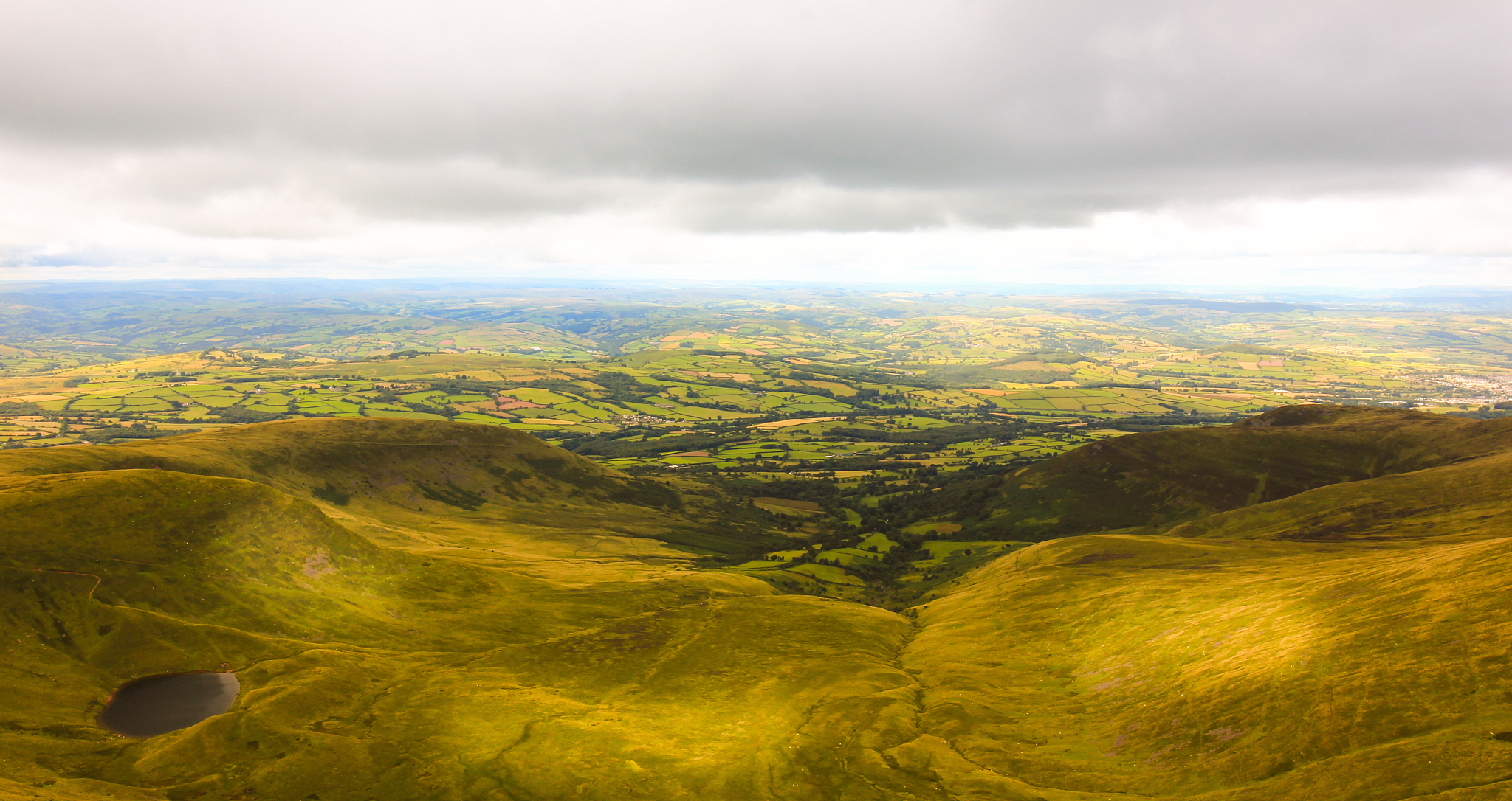 beautiful landscape of pen y fan
