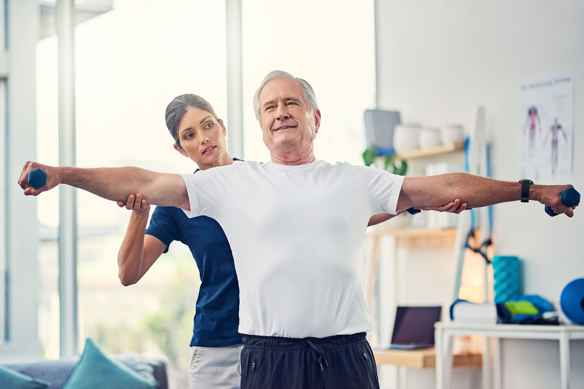 building strong, healthy muscles with the help of a physiotherap