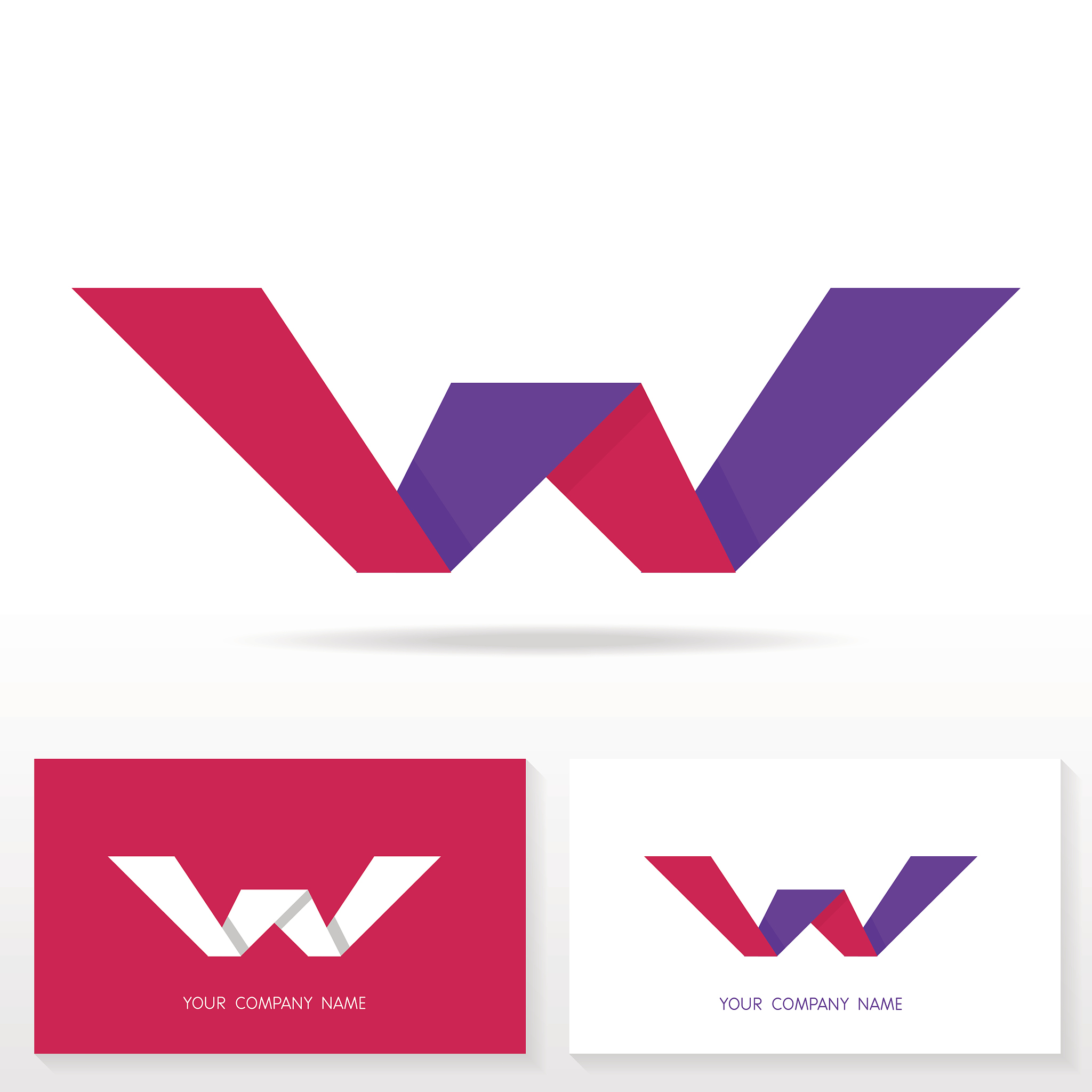 letter w logo icon design template elements - illustration.