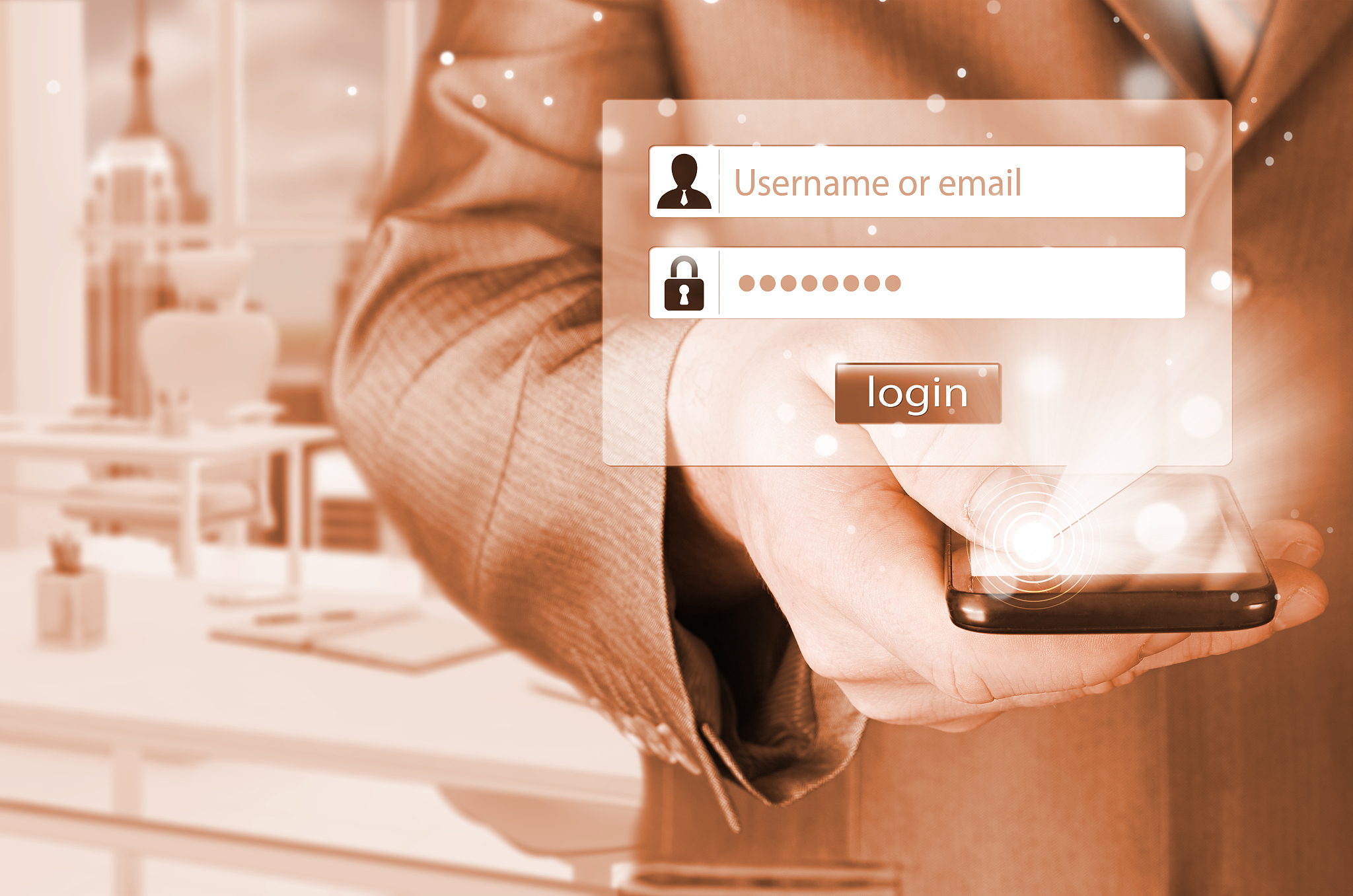 login and password