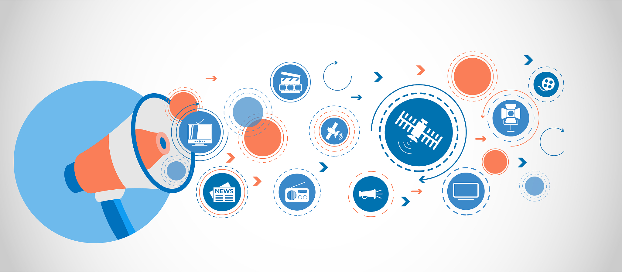 satellite icon. detailed set icons of media element icon. premiu