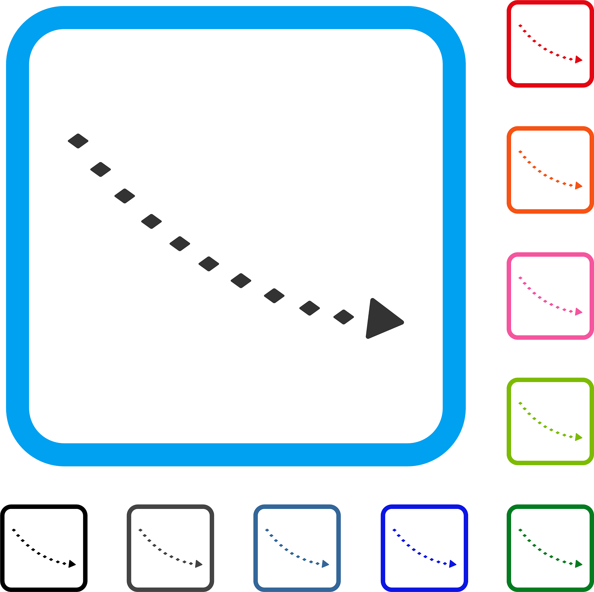 Canvas鼠标悬停图标放大缩小渐变动画效果实现教程
