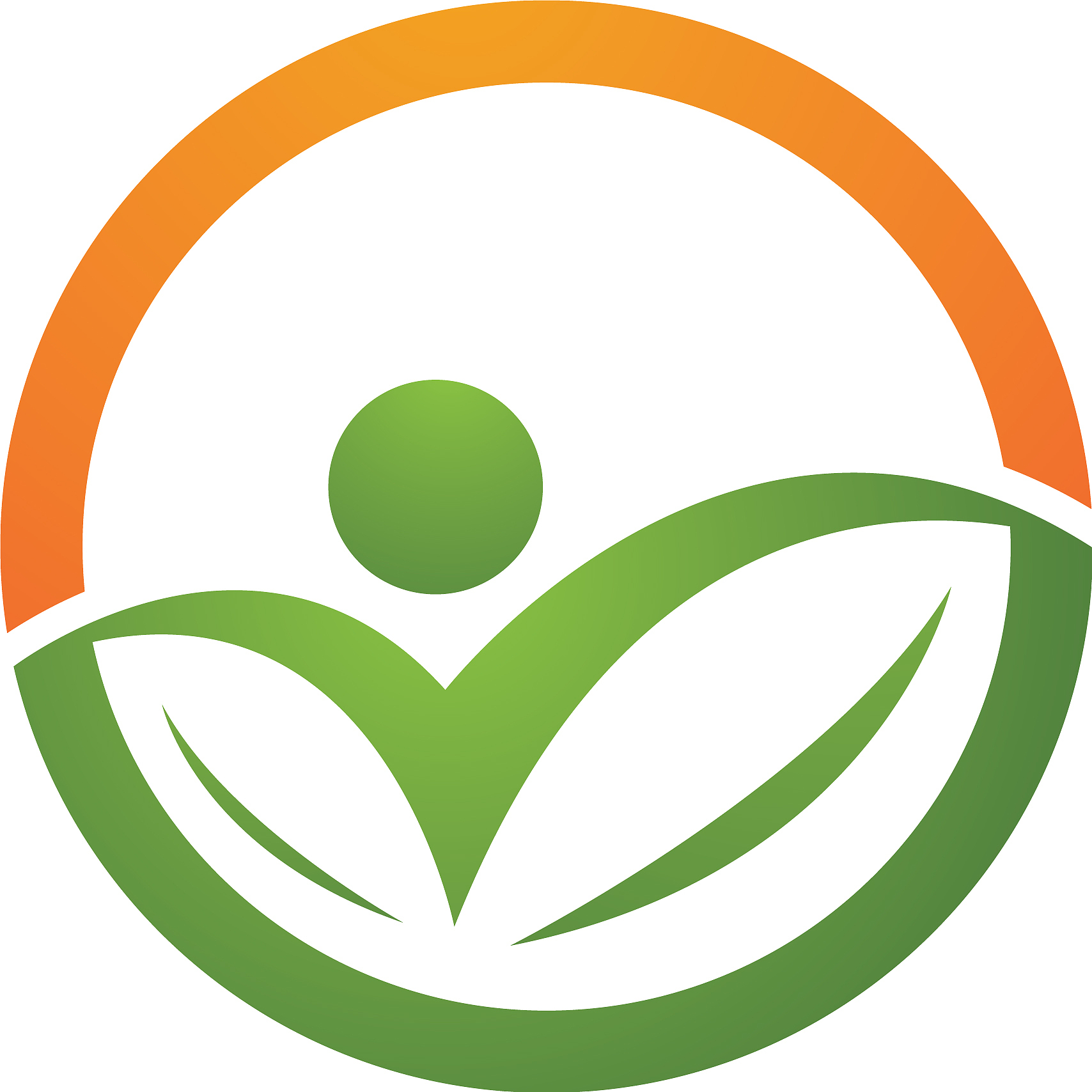 human character logo sign health care logo sign