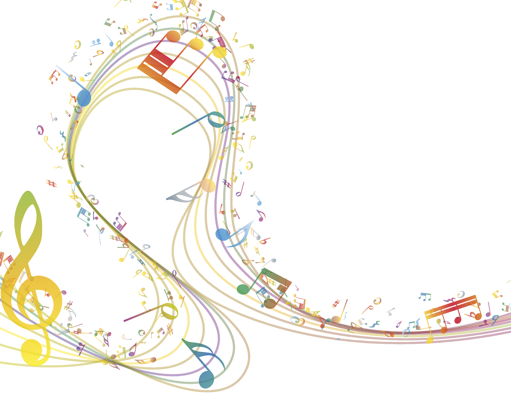 musical key with notes row