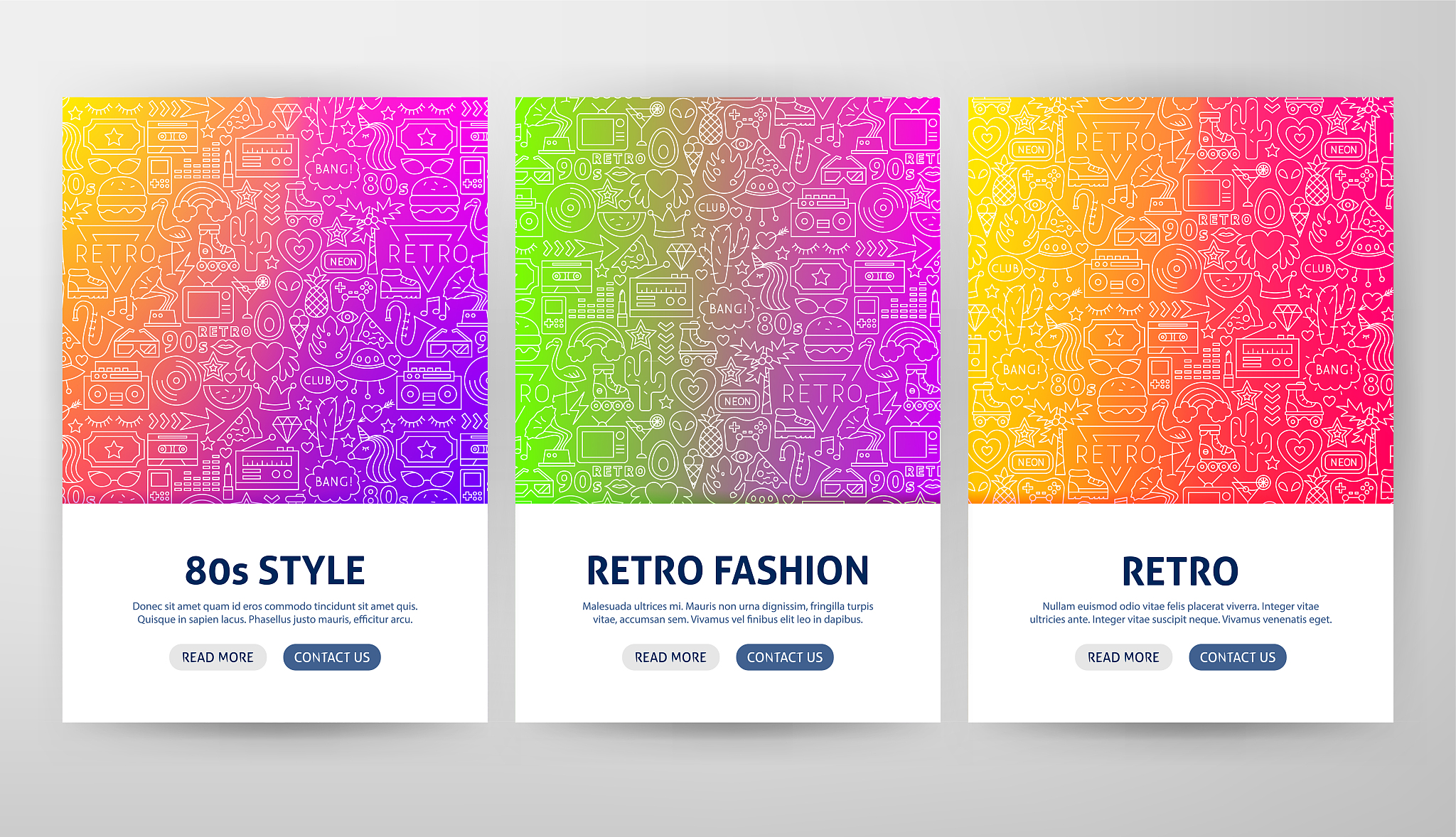 retro flyer concepts
