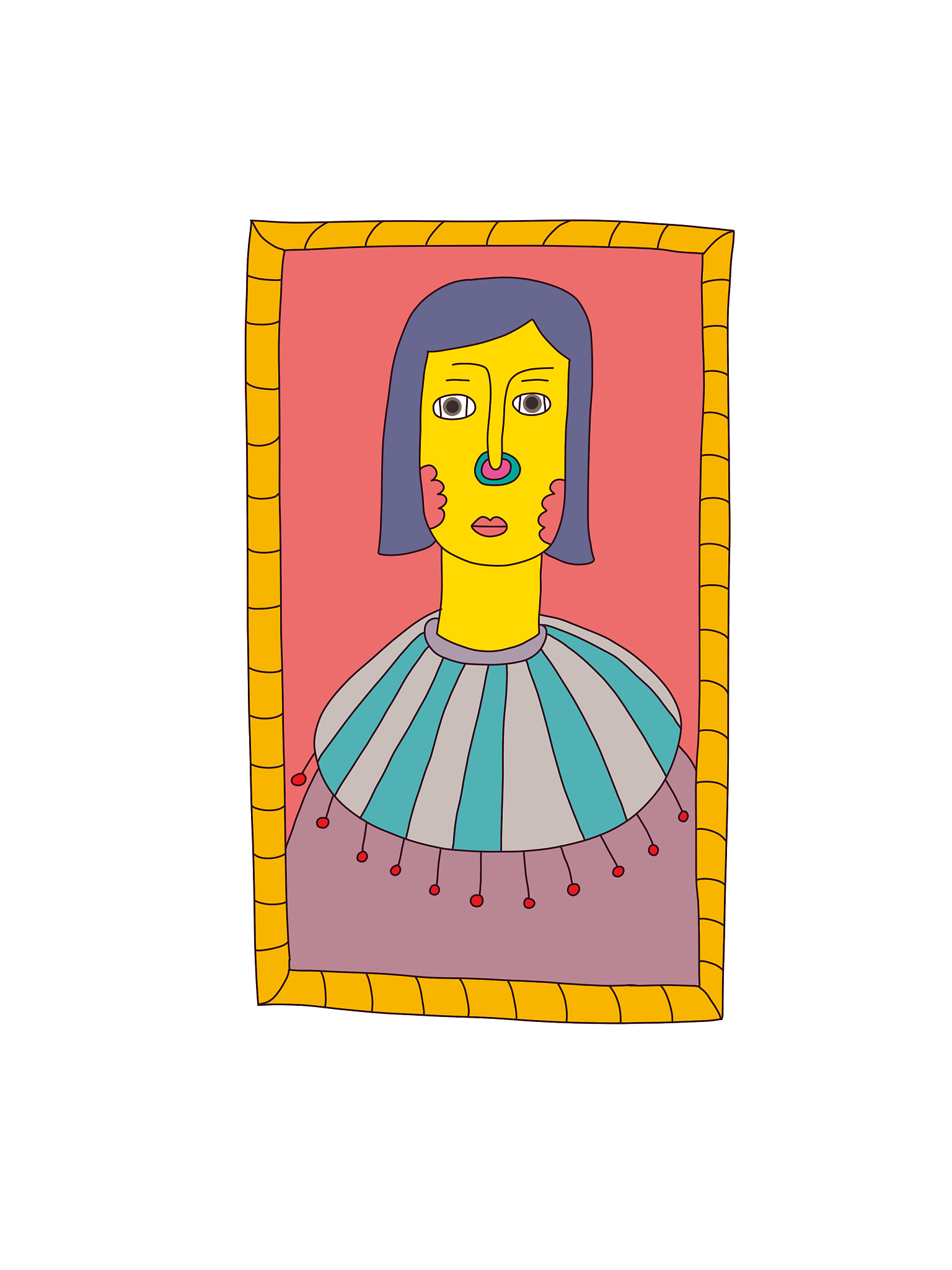 乐高风格的梵高自画像关键词描述