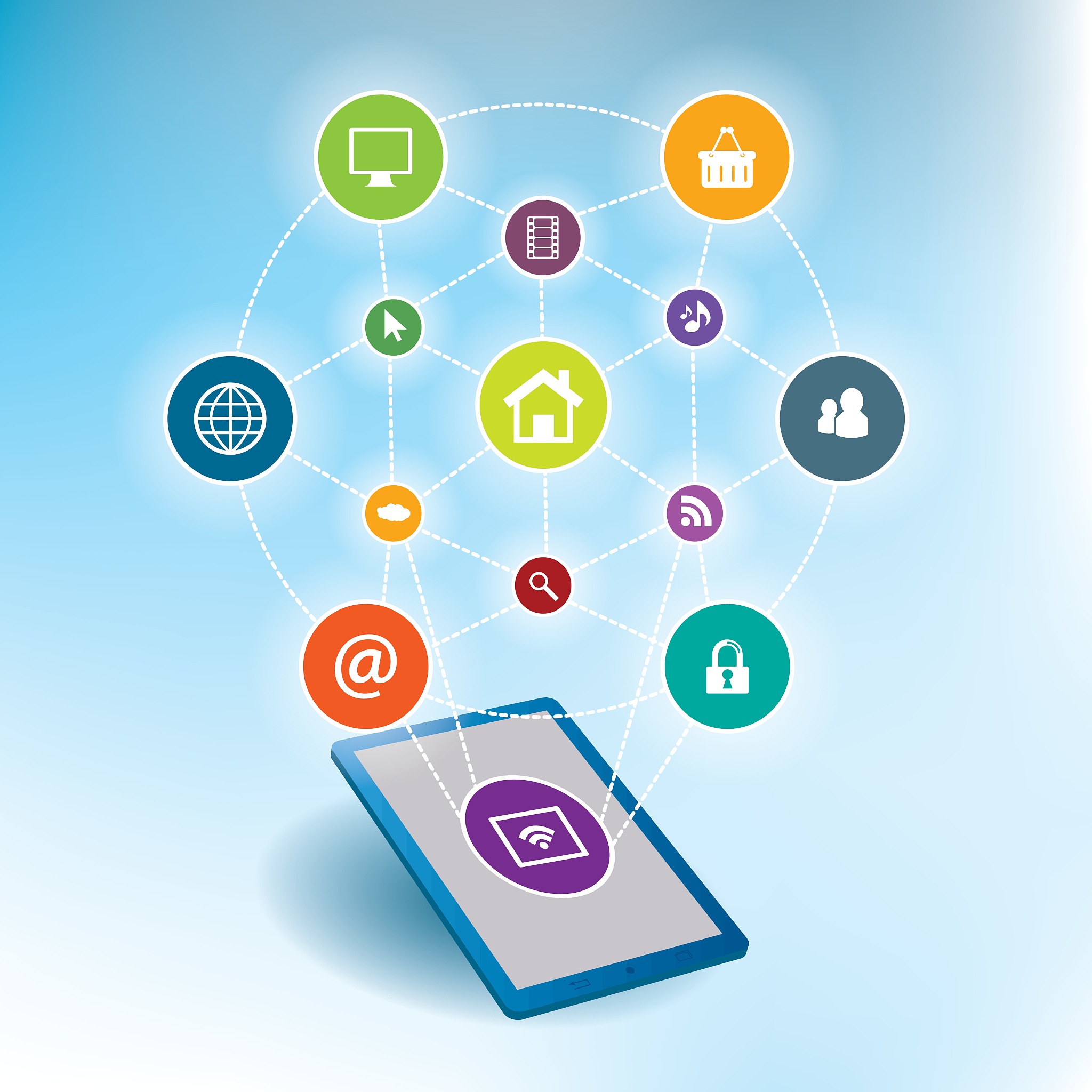 mobile communication by the smart phone