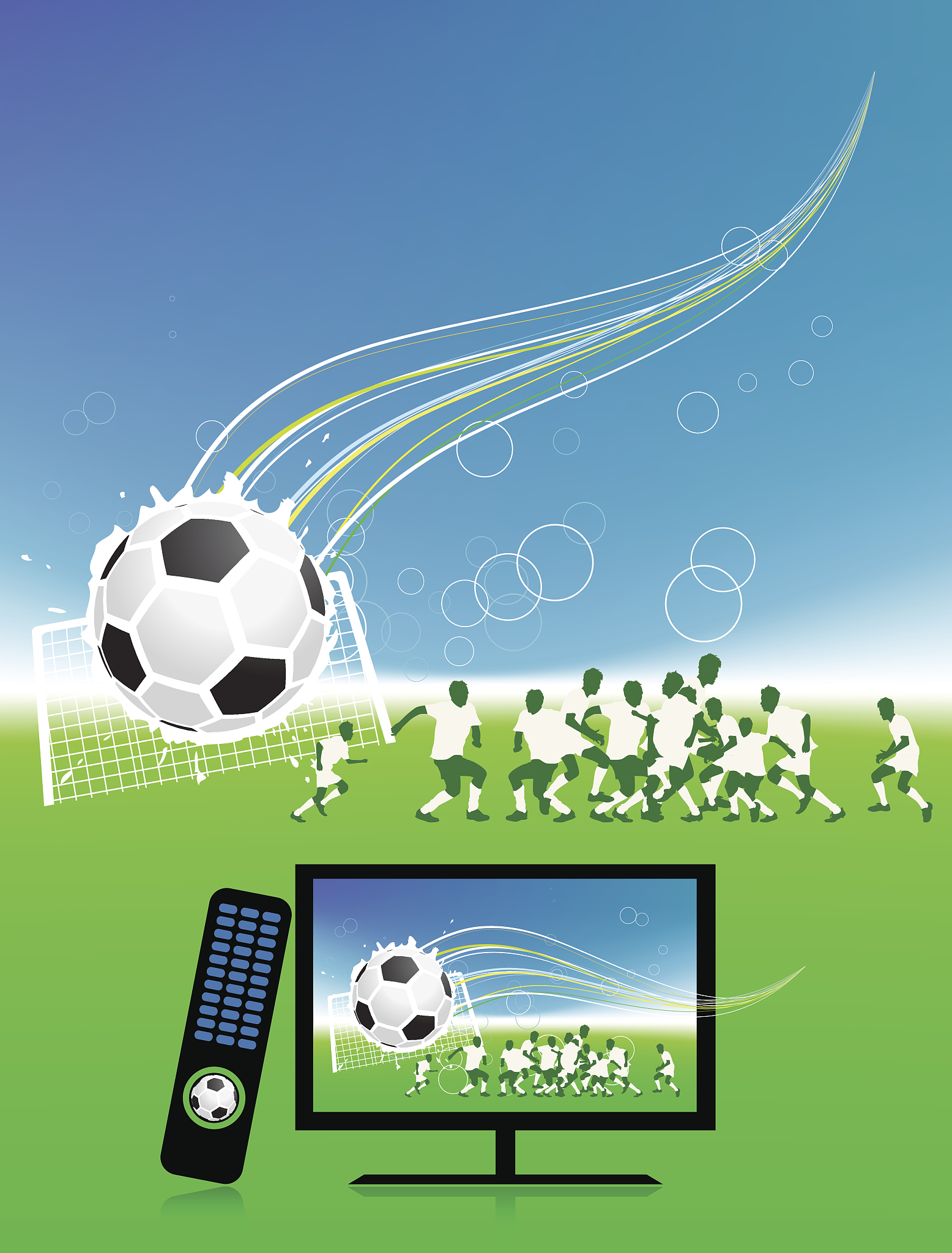 football match on tv sports channel