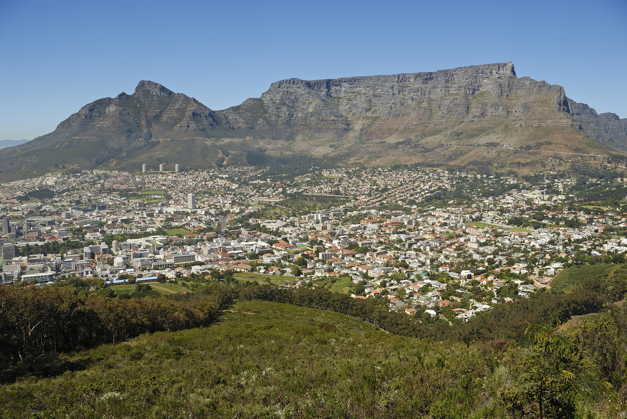 cape town city and table mountain