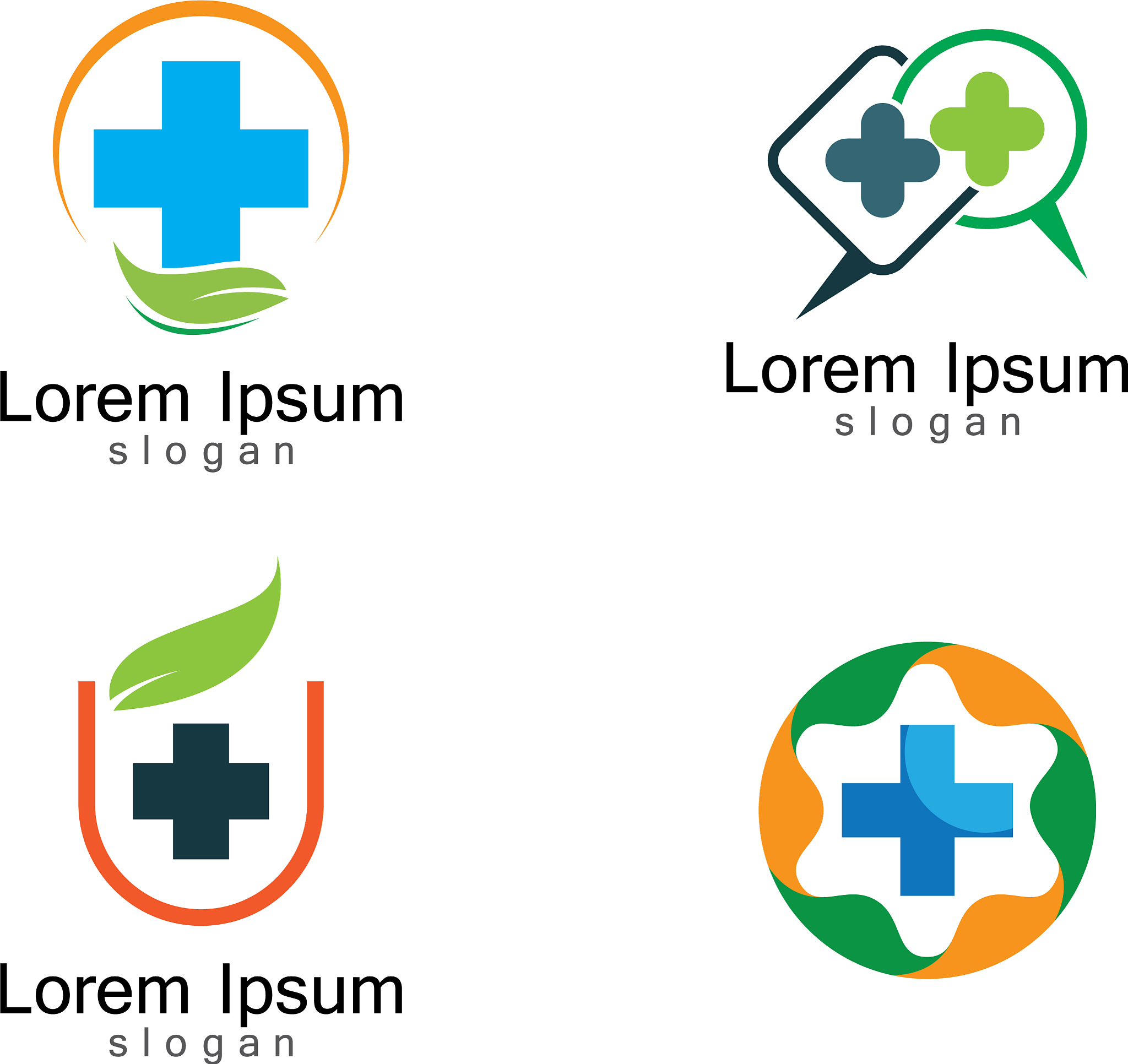 medical logo template icon