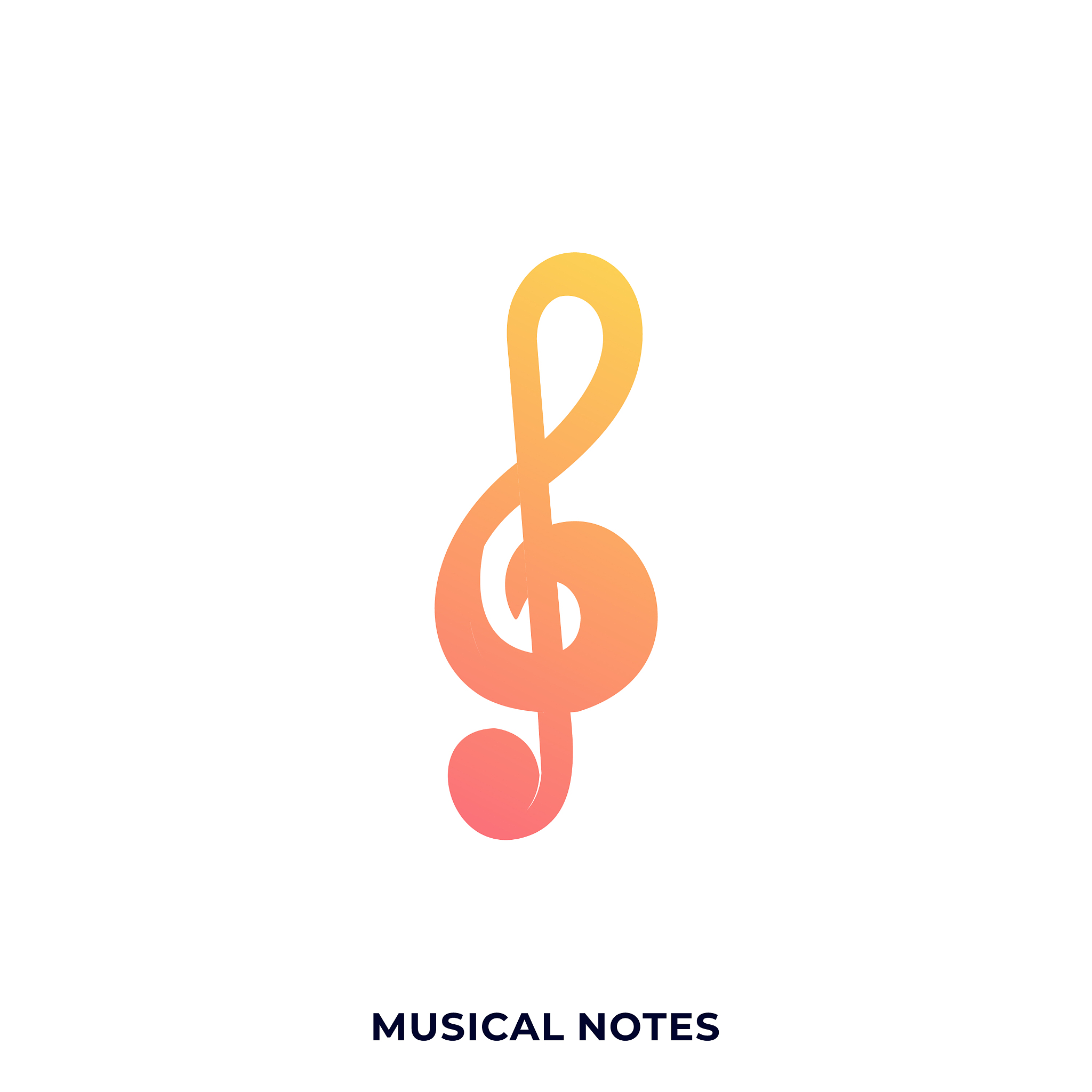 music notes design template