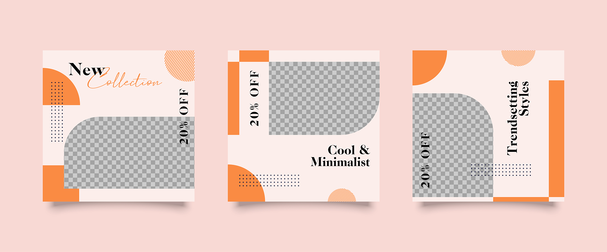fashion social media post template