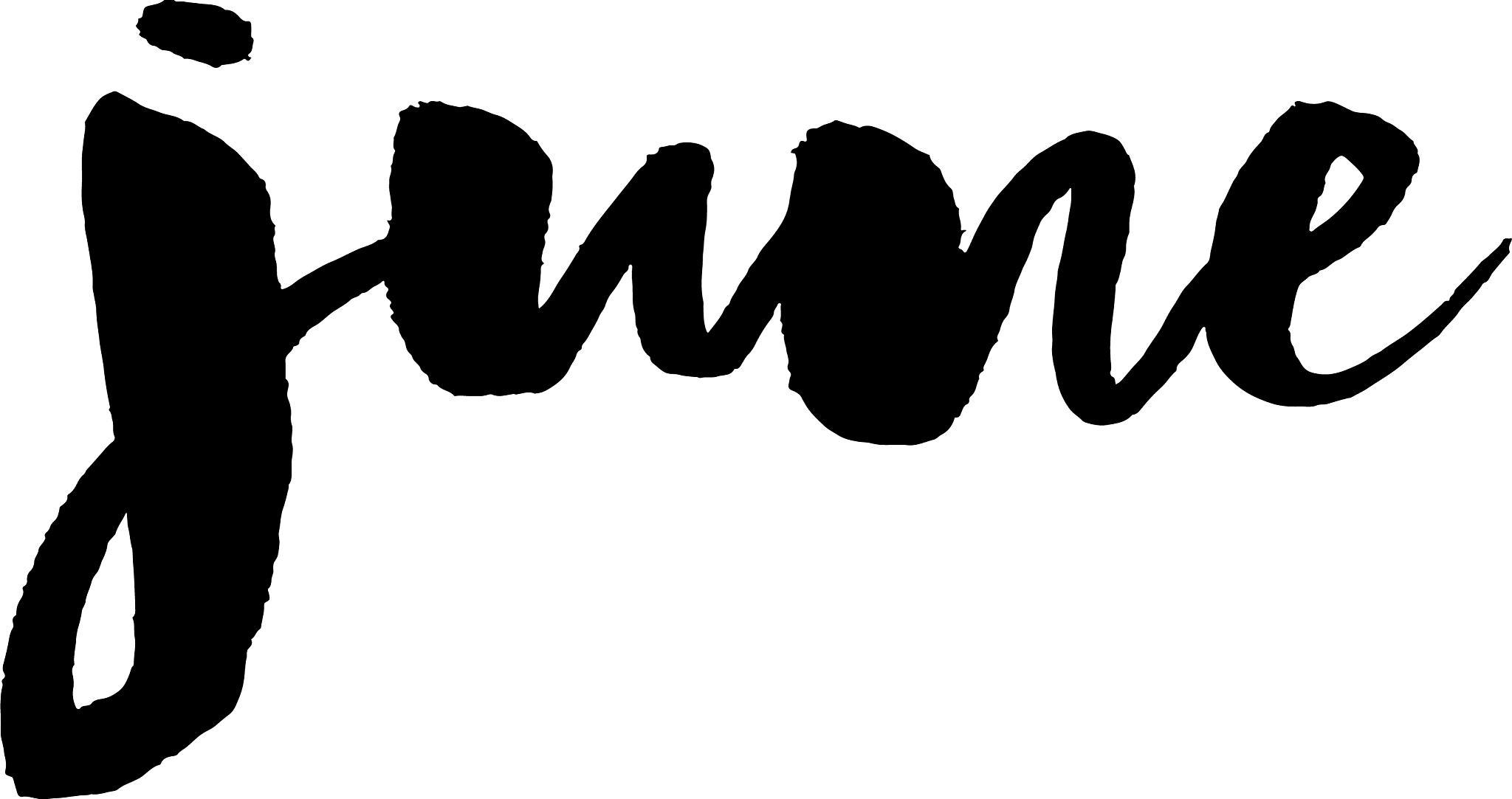 hello june hand drawn inscription lettering