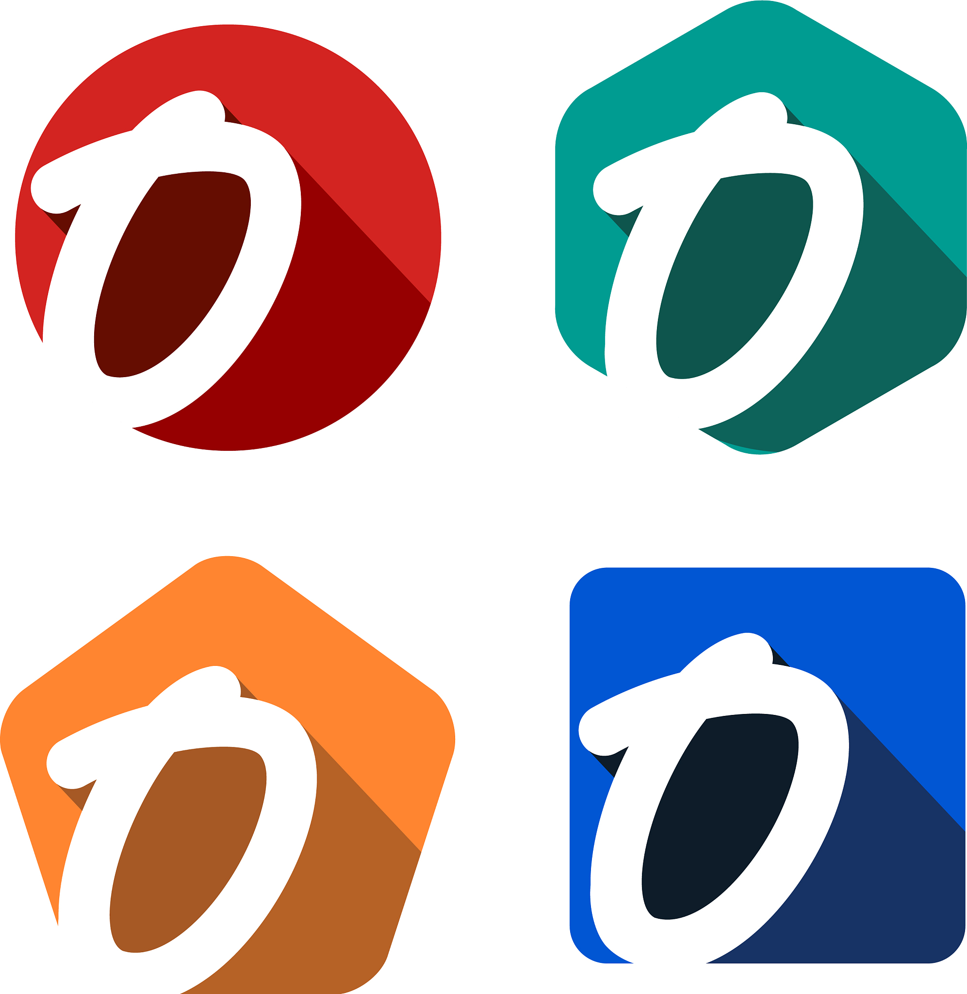 creative handwritten white letter o inscribed in a