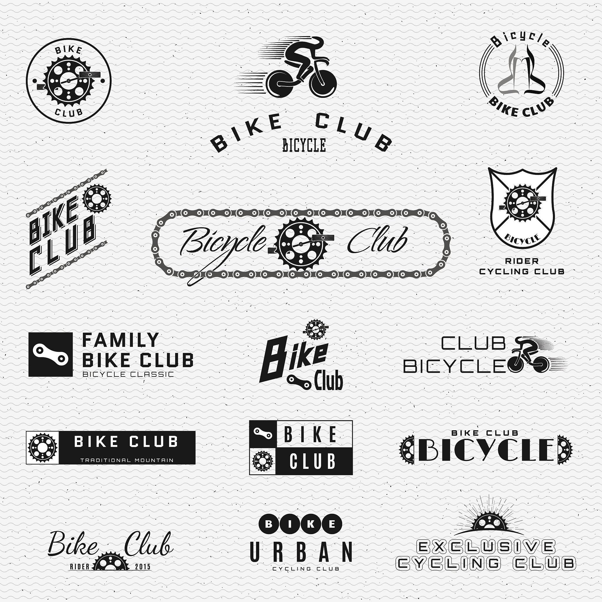 bicycle badges logos and labels for any use