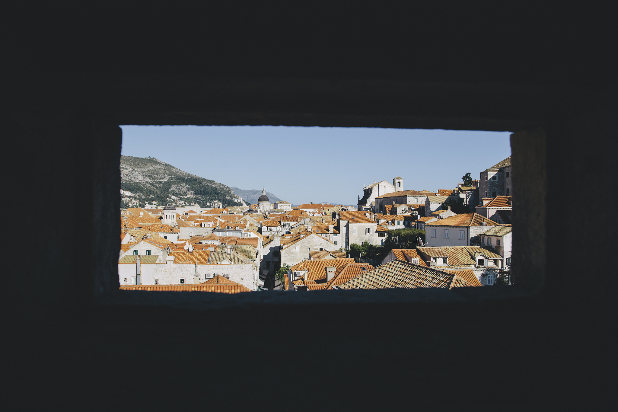 old town of dubrovnik at sunset, dalmatia, croatia