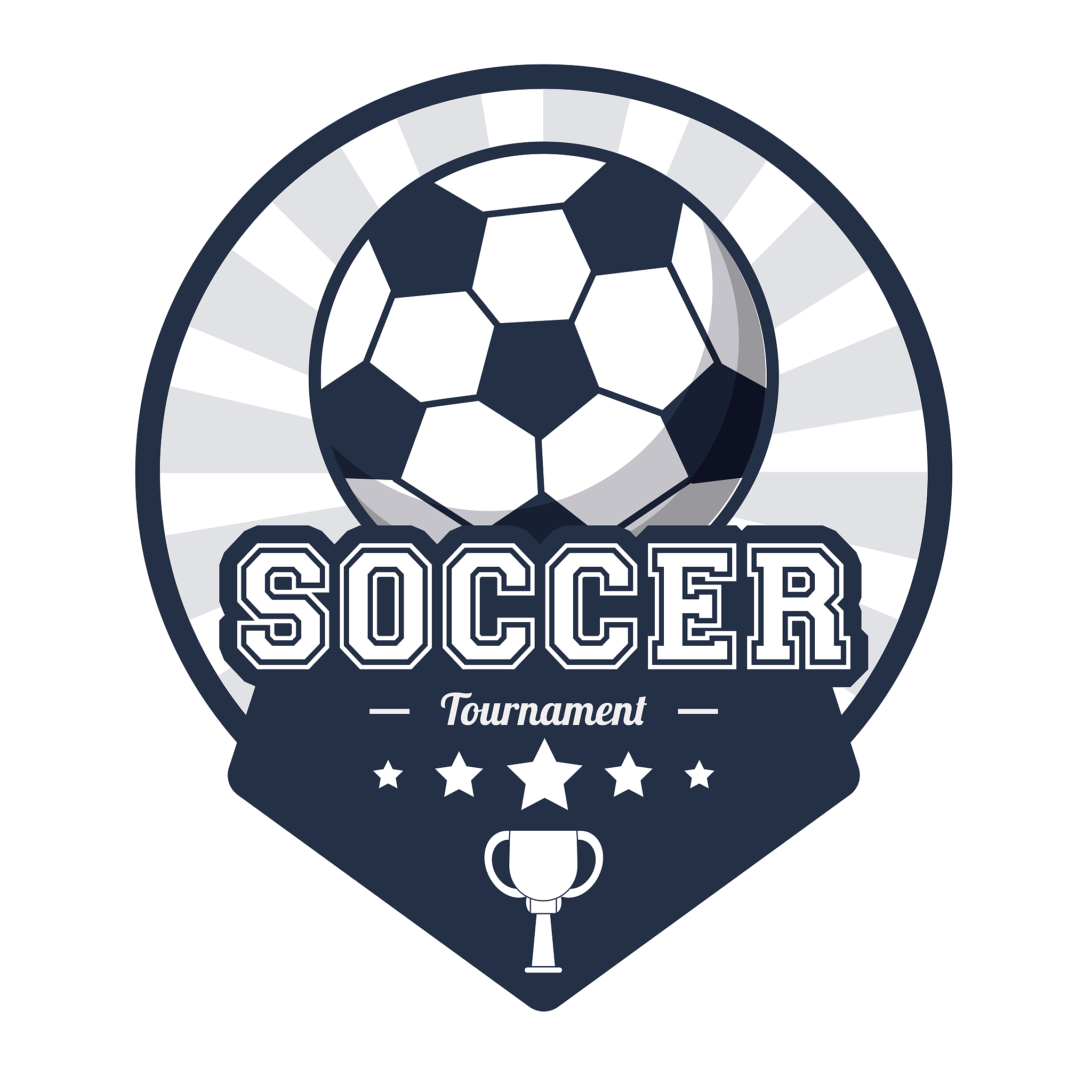 soccer sport tournament emblem image