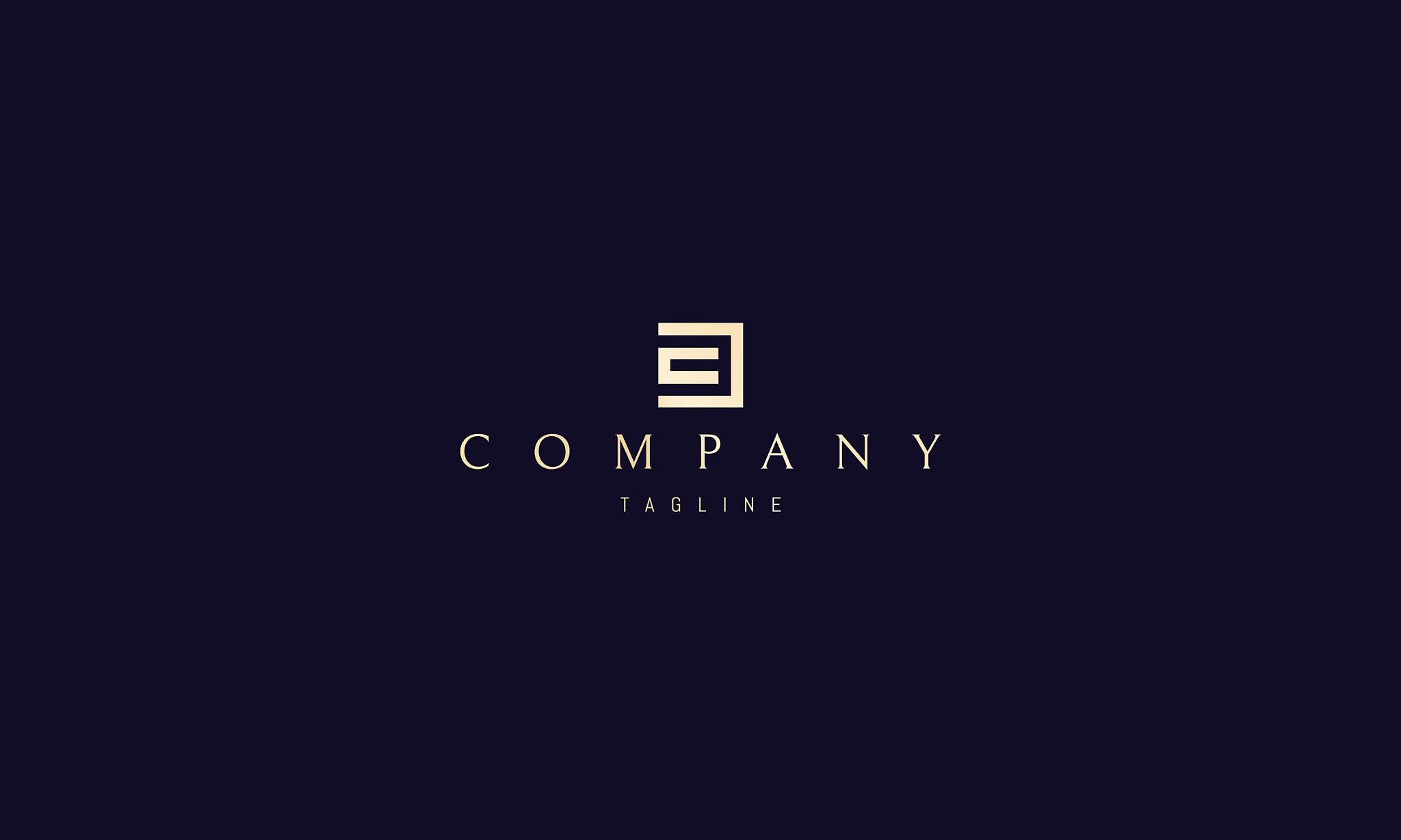 golden logo on which abstract image of