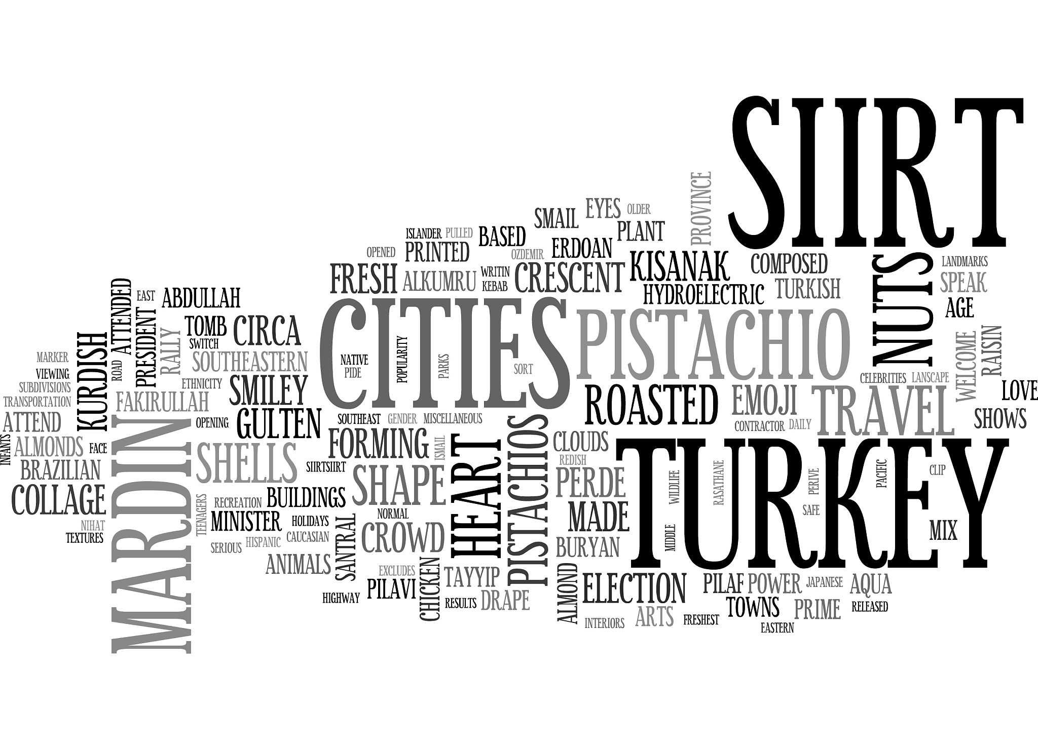 siirt word cloud concept