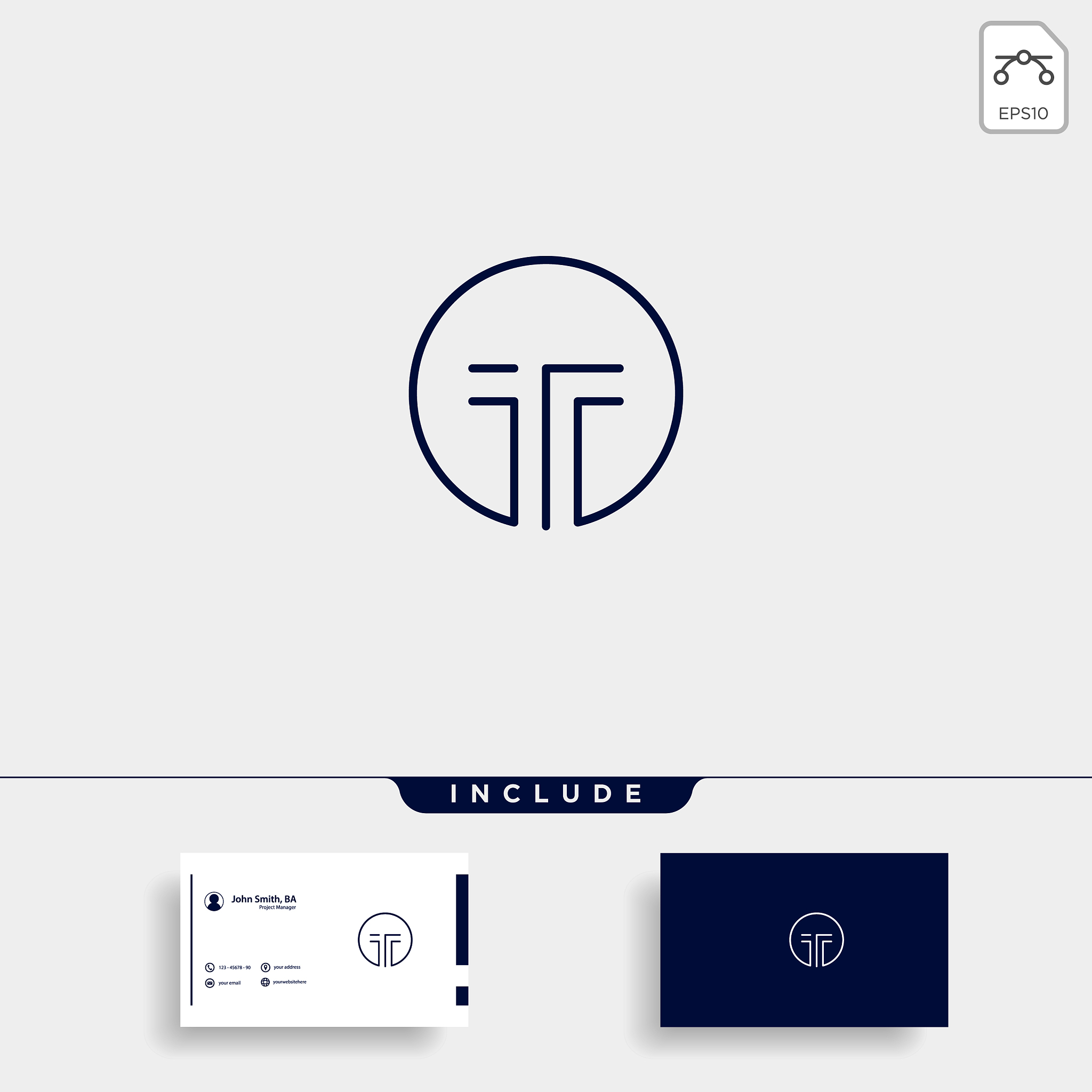 initial t simple logo template design