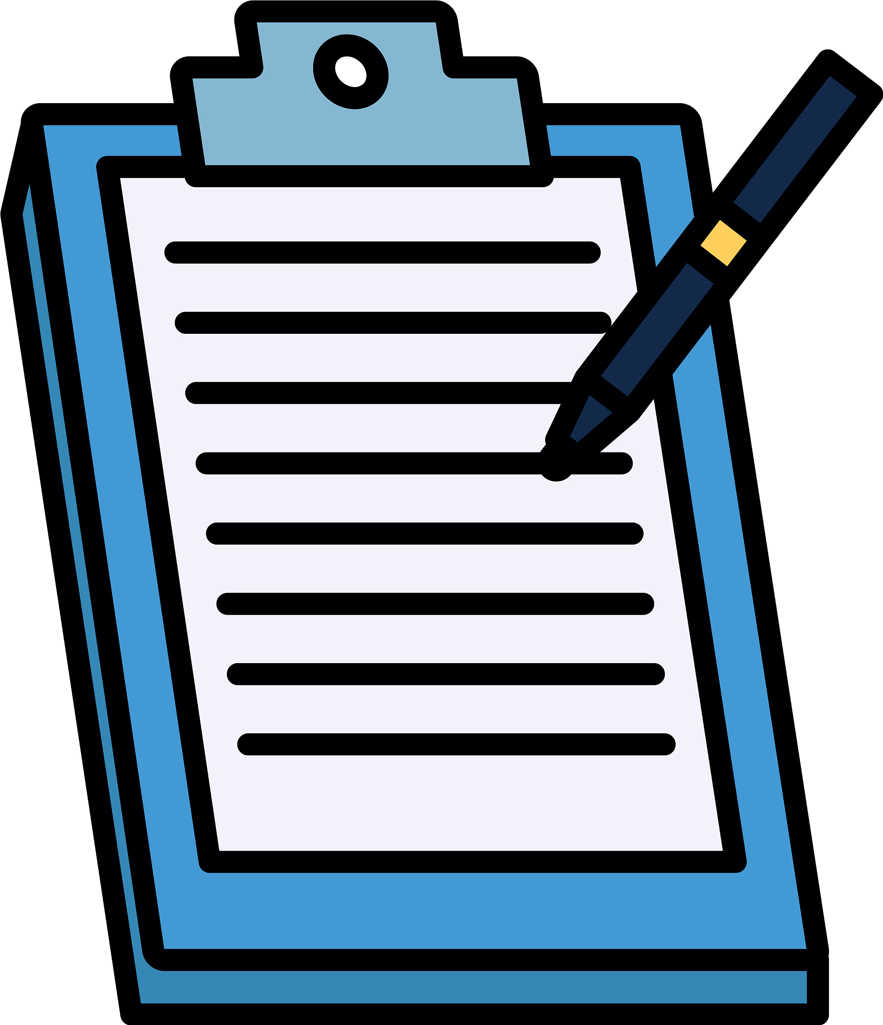 isolated document icon flat and line design