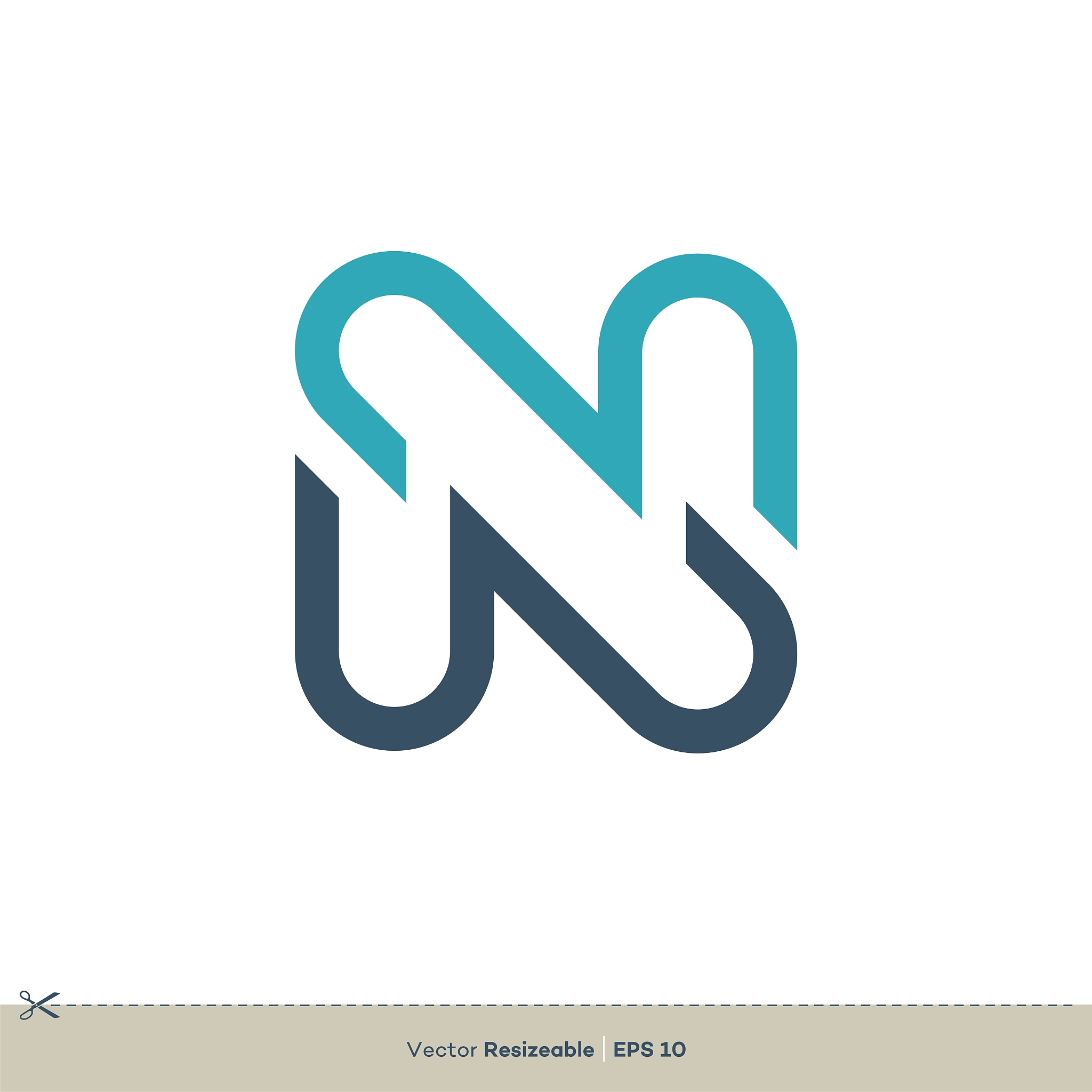 n letter vector logo template illustration design. vector eps 10