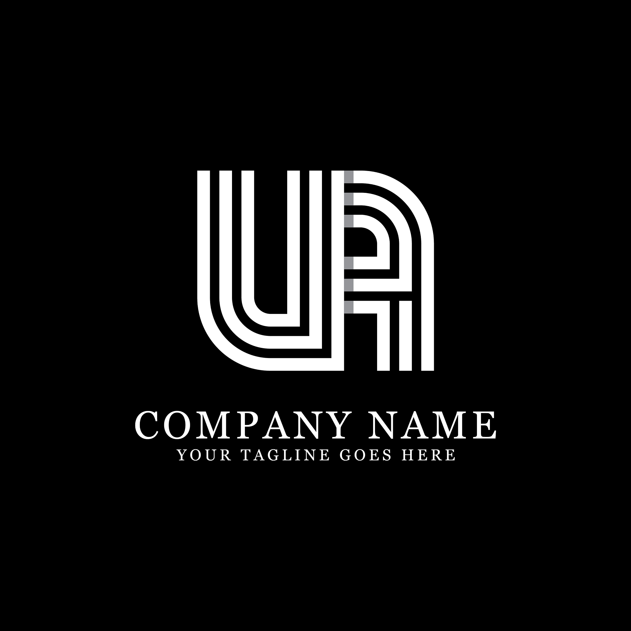 ua initial logo designs creative monogram logo